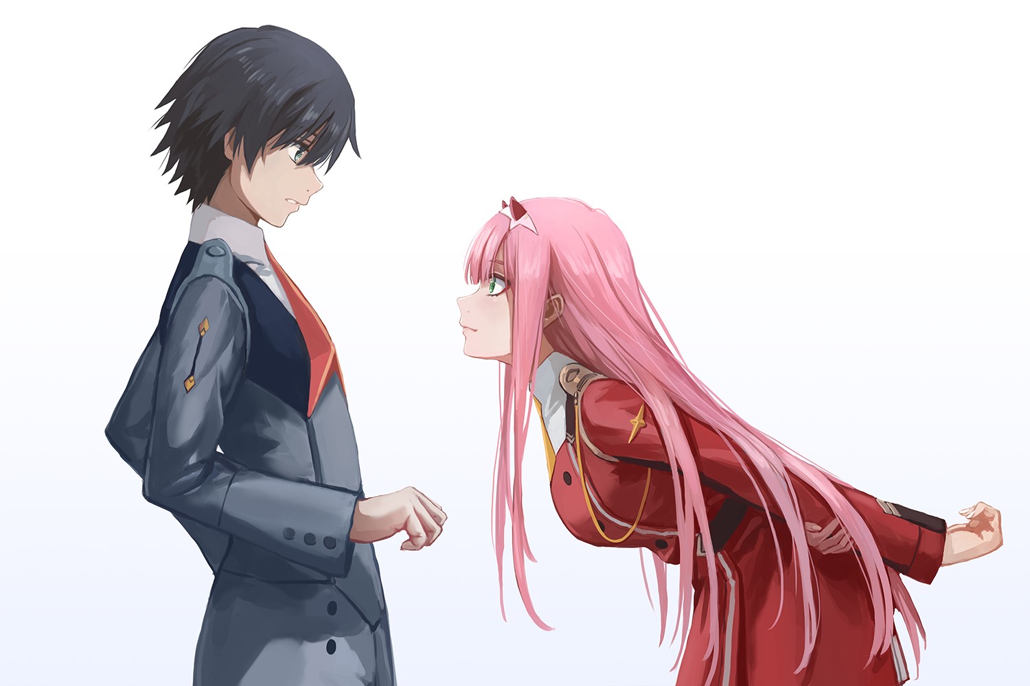 Darling in the FranXX, Zero Two (Darling in the FranXX), Code:016 (Hiro), HD Wallpaper