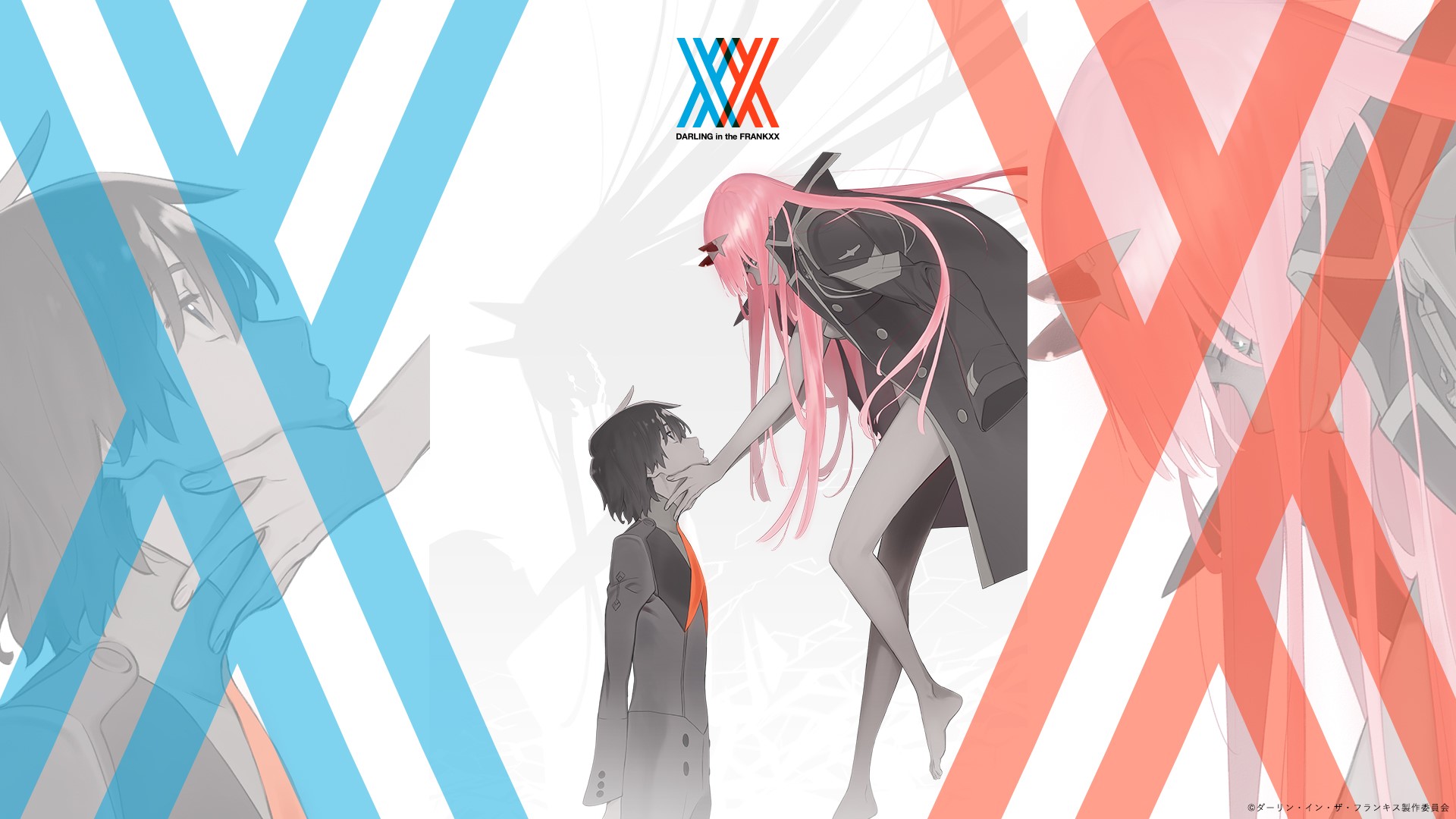 Darling in the FranXX, Zero Two (Darling in the FranXX), Code:016 (Hiro), pink hair, HD Wallpaper