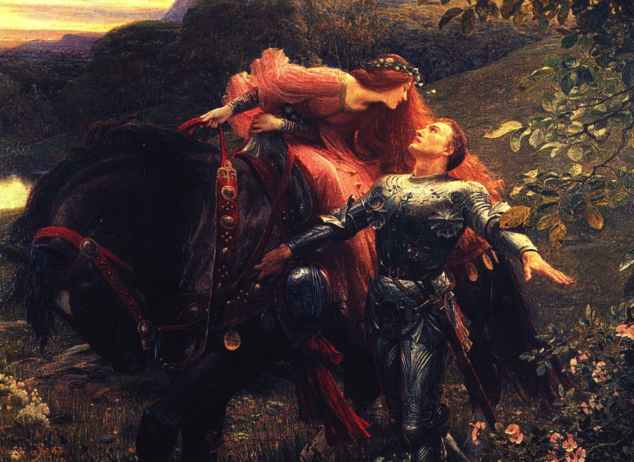 classical art, painting, knight, romance, HD Wallpaper