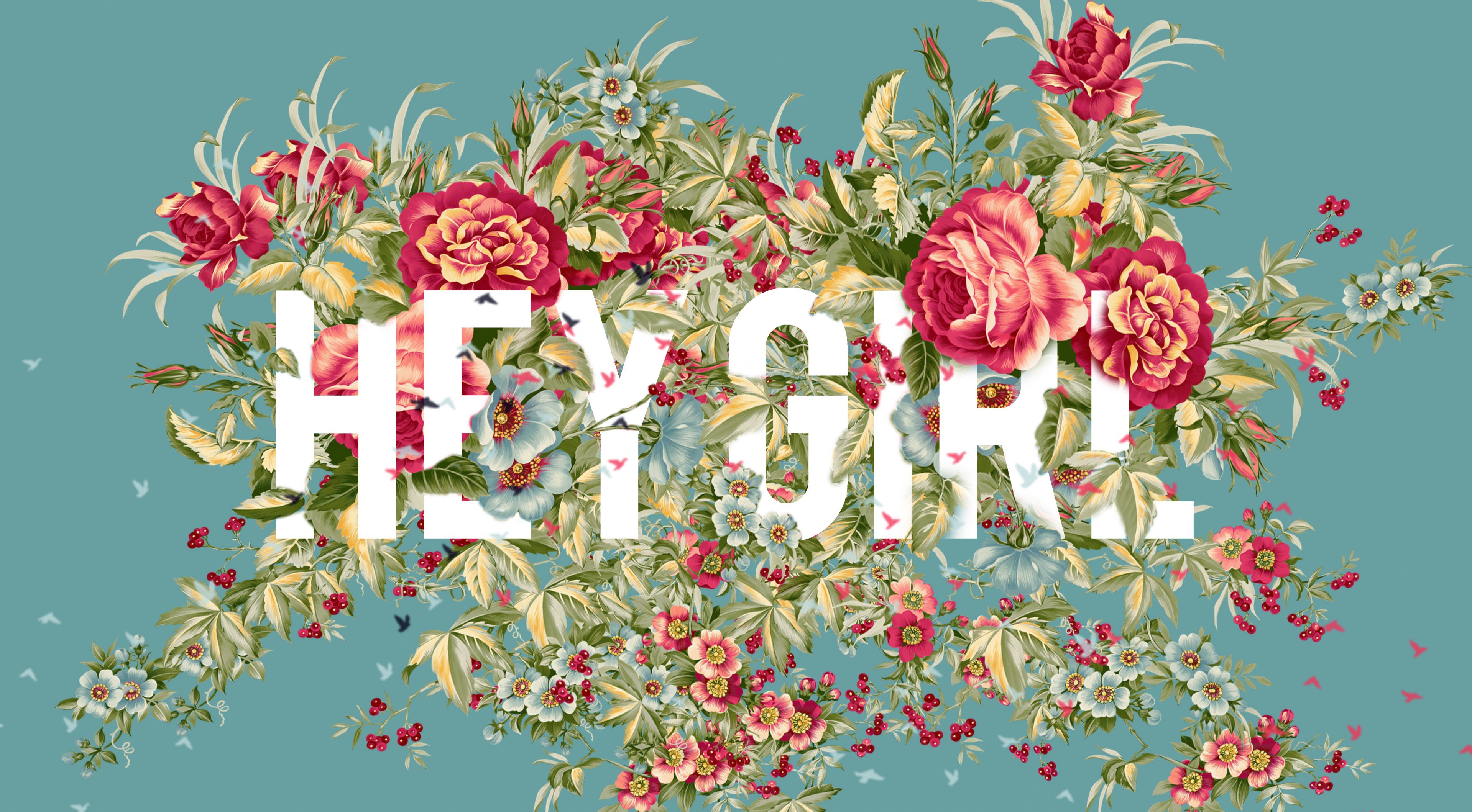 flowers, simple background, typography, plants, red flowers, HD Wallpaper