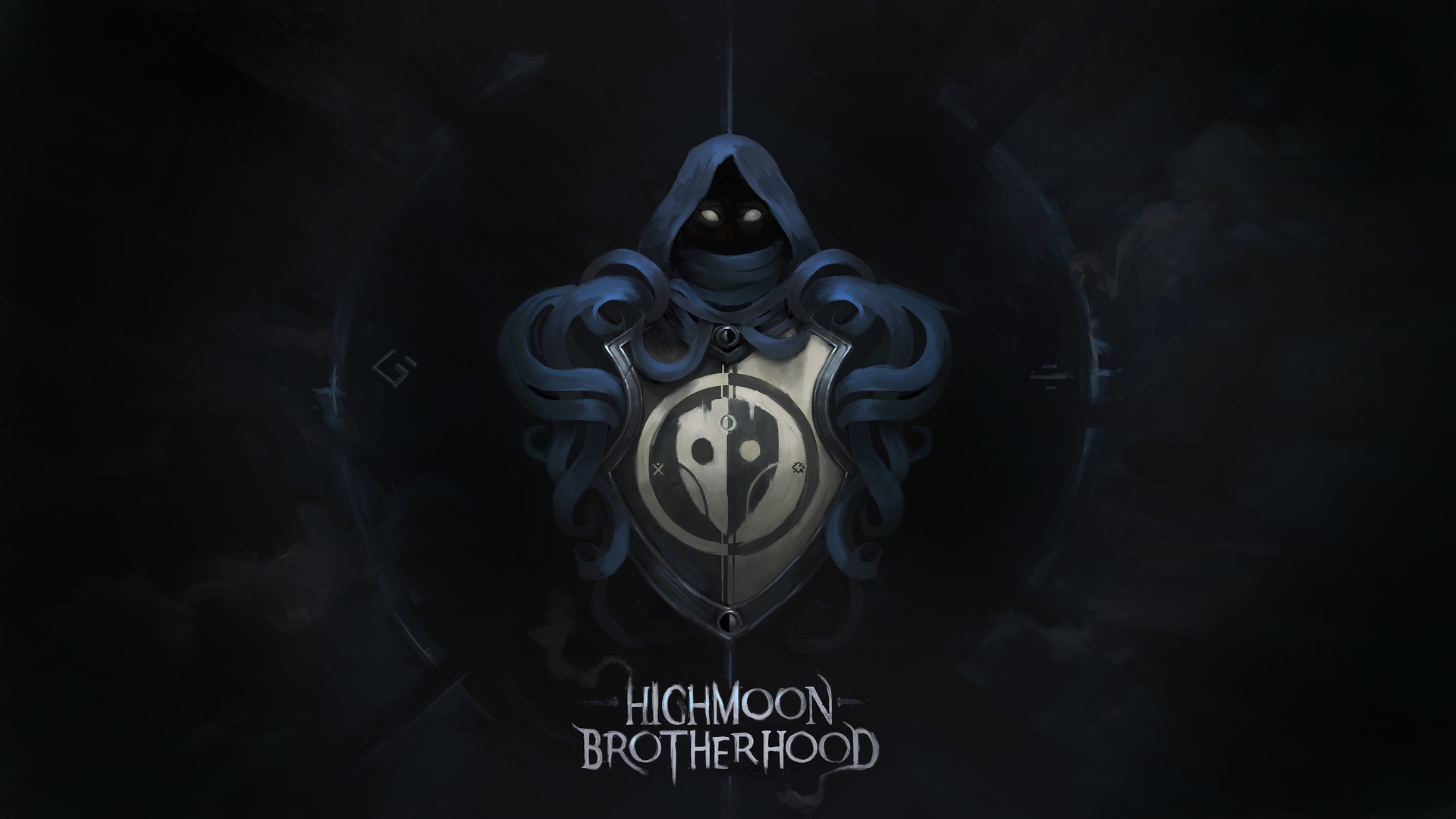Alexey Yakovlev, shield, dark, hood, HD Wallpaper