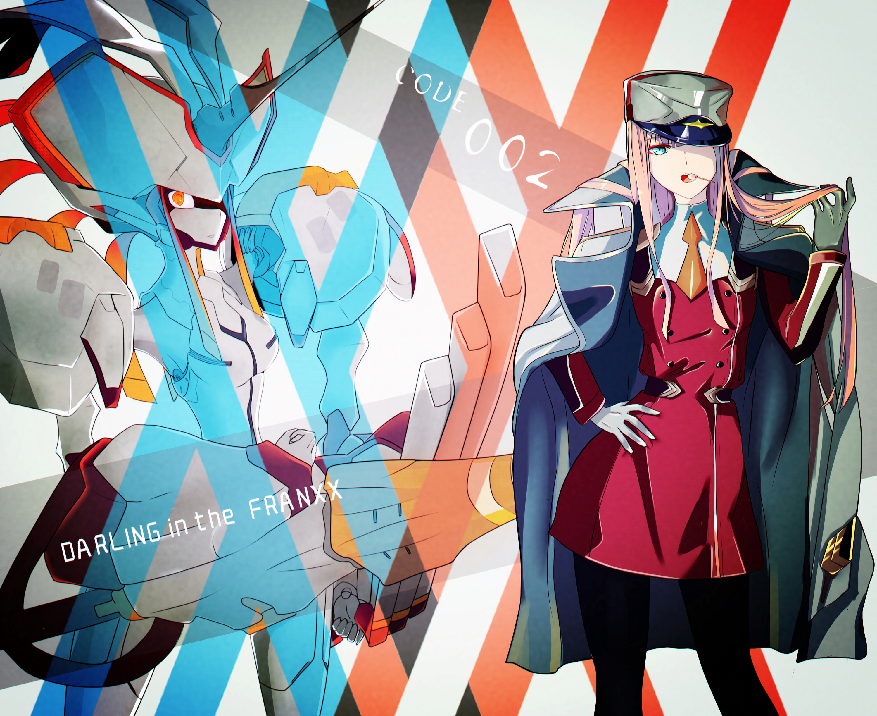 Darling in the FranXX, anime girls, Zero Two (Darling in the FranXX), Code:002, HD Wallpaper