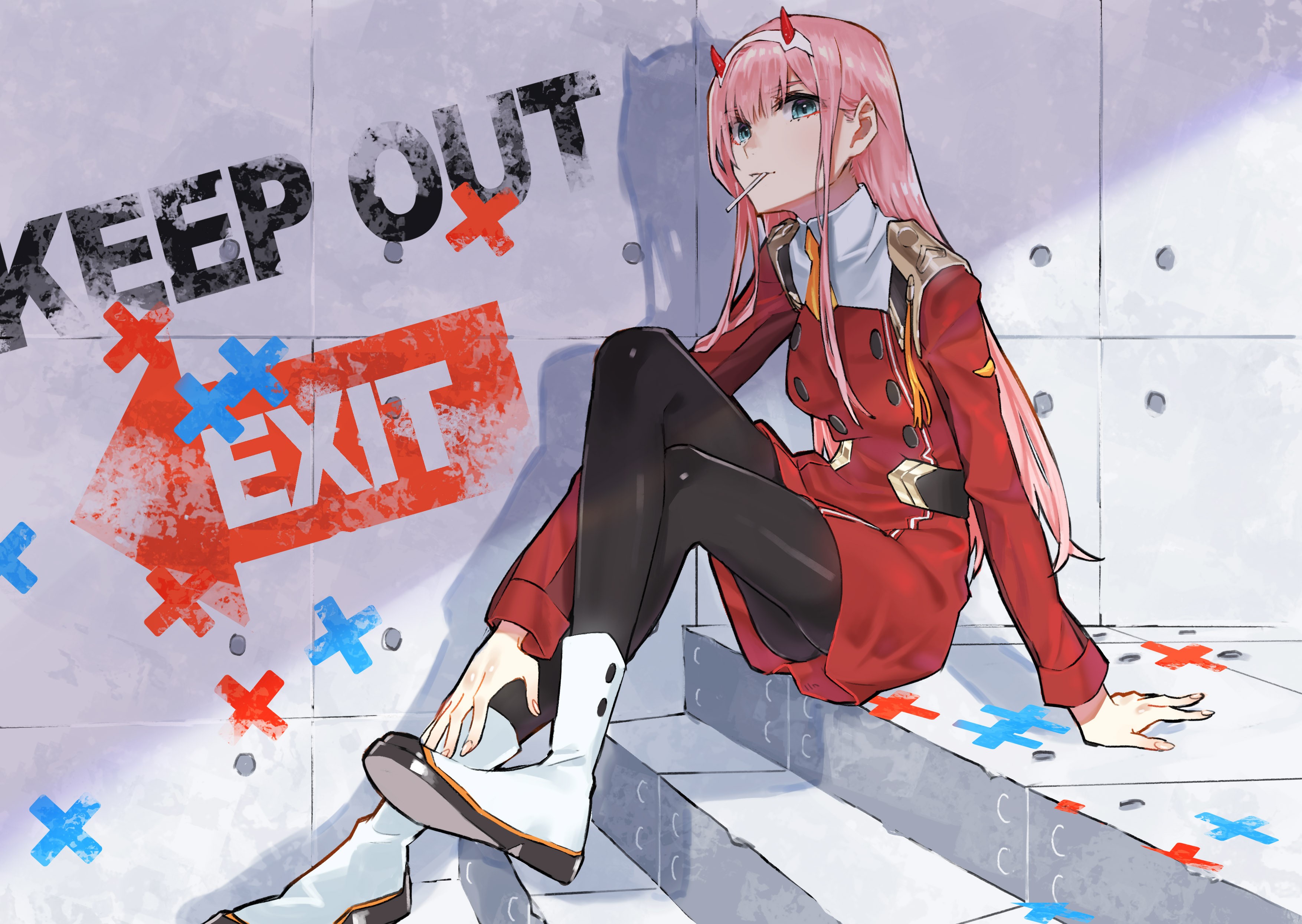 Darling in the FranXX, Zero Two (Darling in the FranXX), anime girls, pink hair, HD Wallpaper