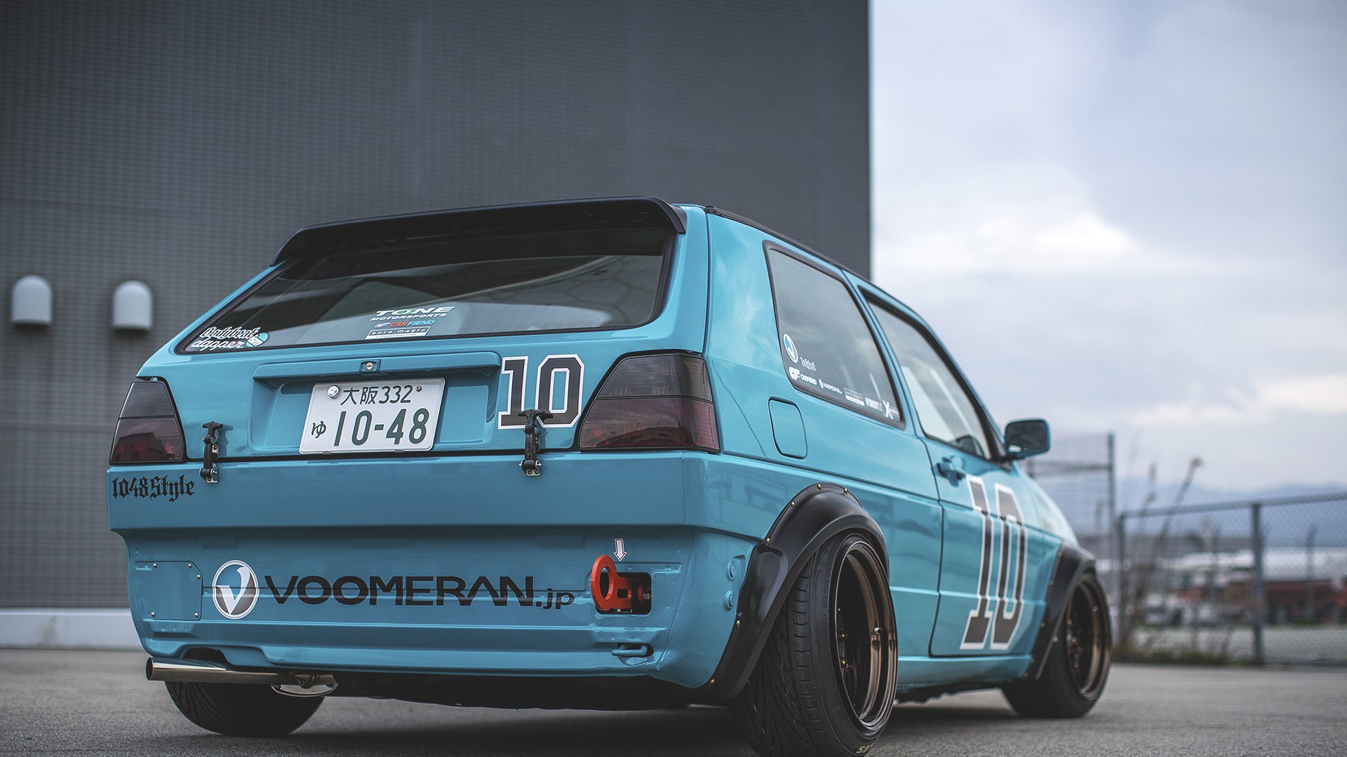 Volkswagen, Voomeran, car, Volkswagen Golf Mk2, Volkswagen Golf, bolt-on fender flares, HD Wallpaper