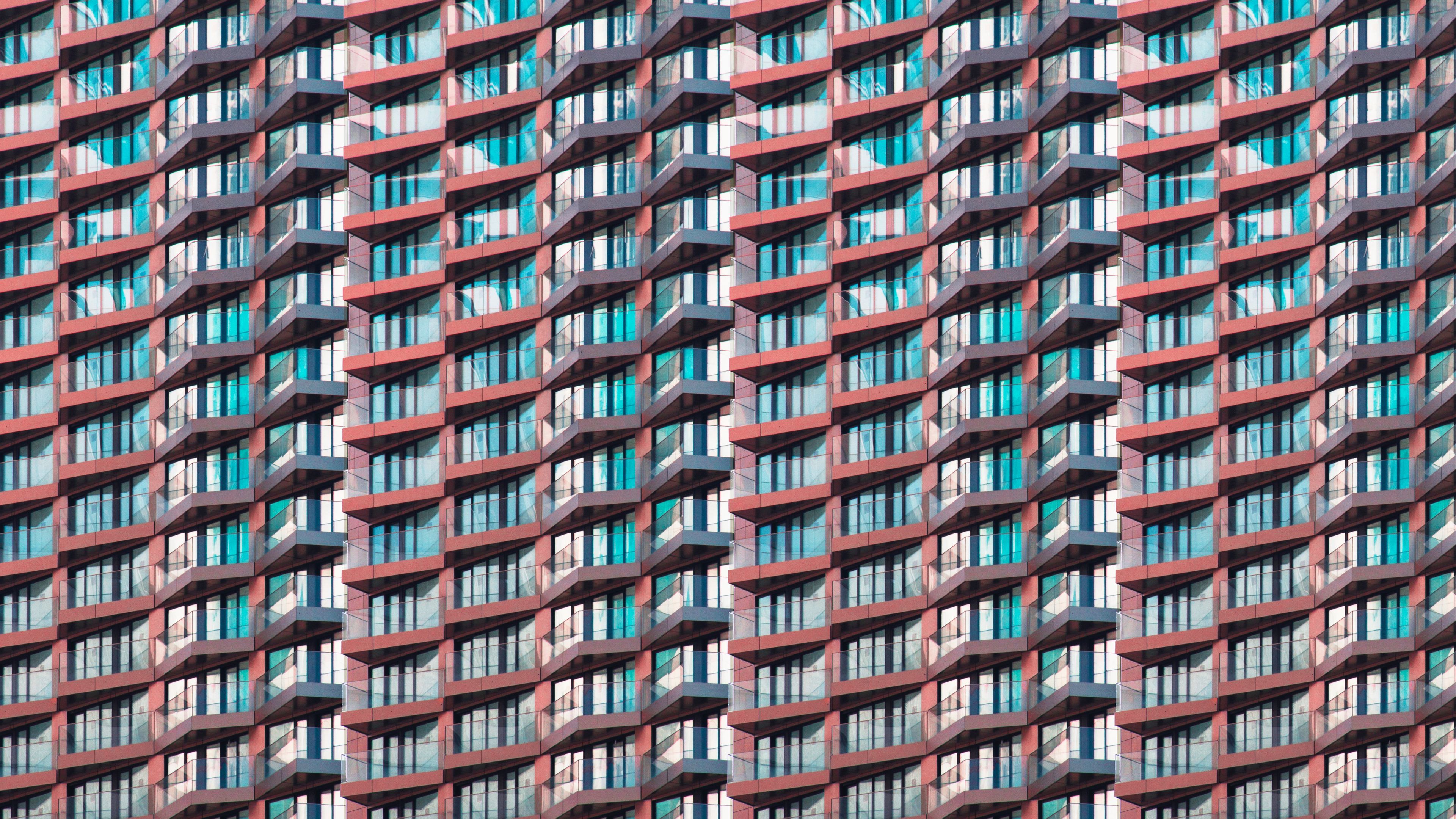 building, architecture, facade, multistory, symmetry, 4k, HD Wallpaper