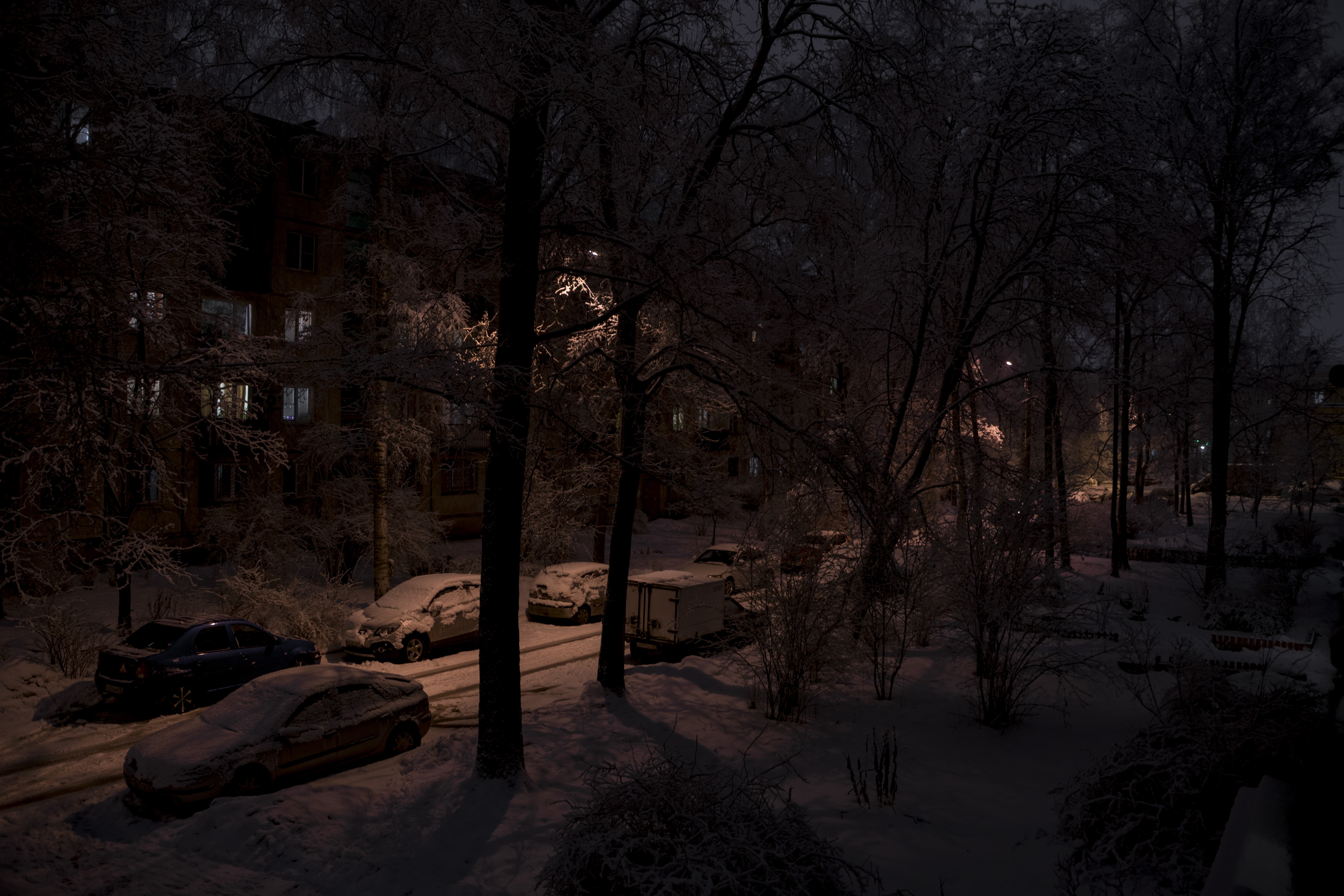 snow, winter, street, Russia, HD Wallpaper