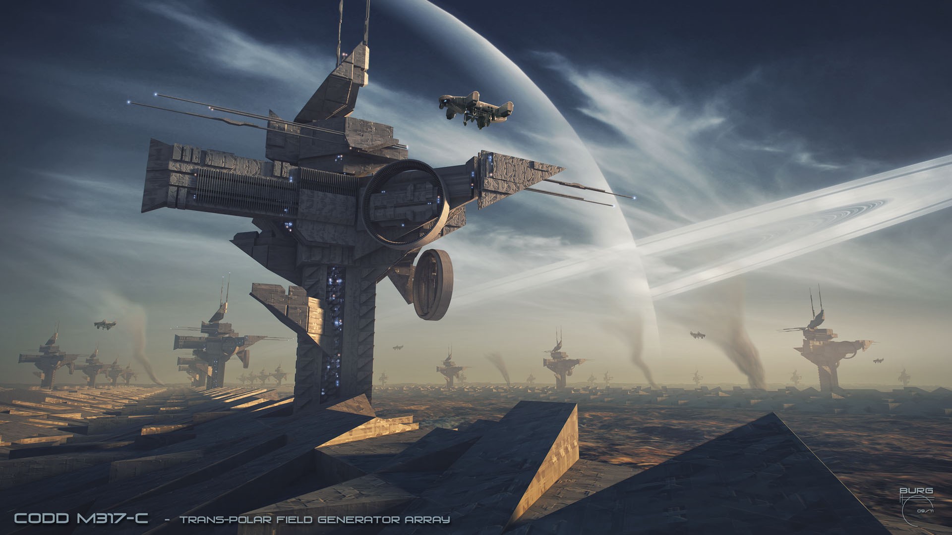 artwork, futuristic, science fiction, digital art, HD Wallpaper