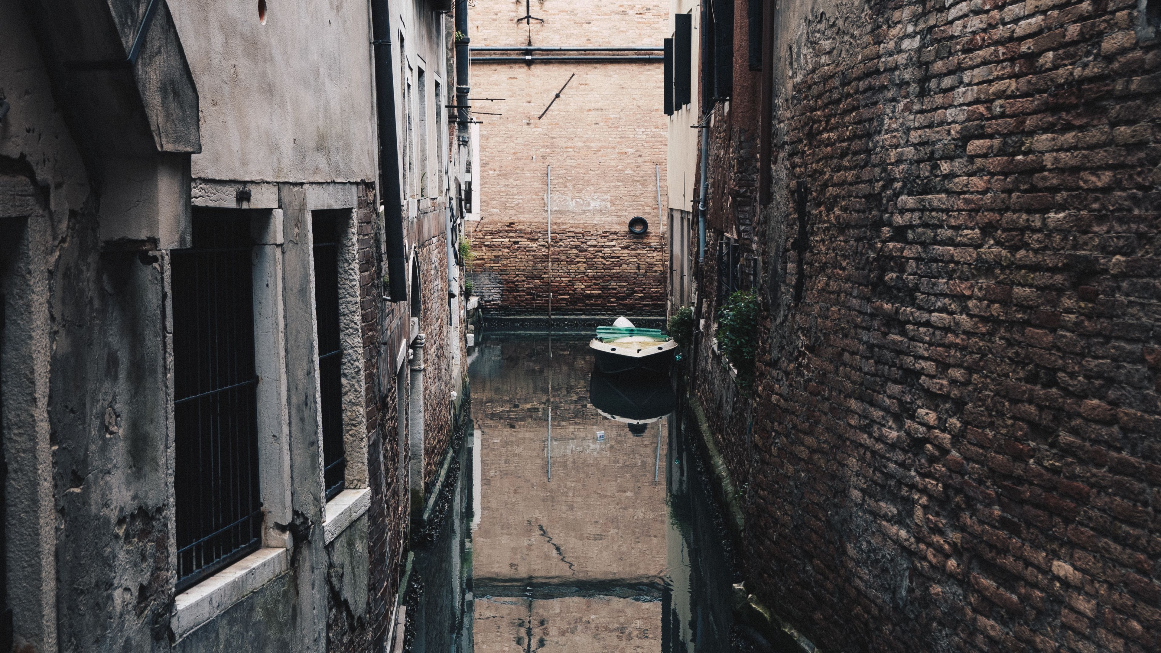 street, canal, buildings, city, water, 4k, HD Wallpaper