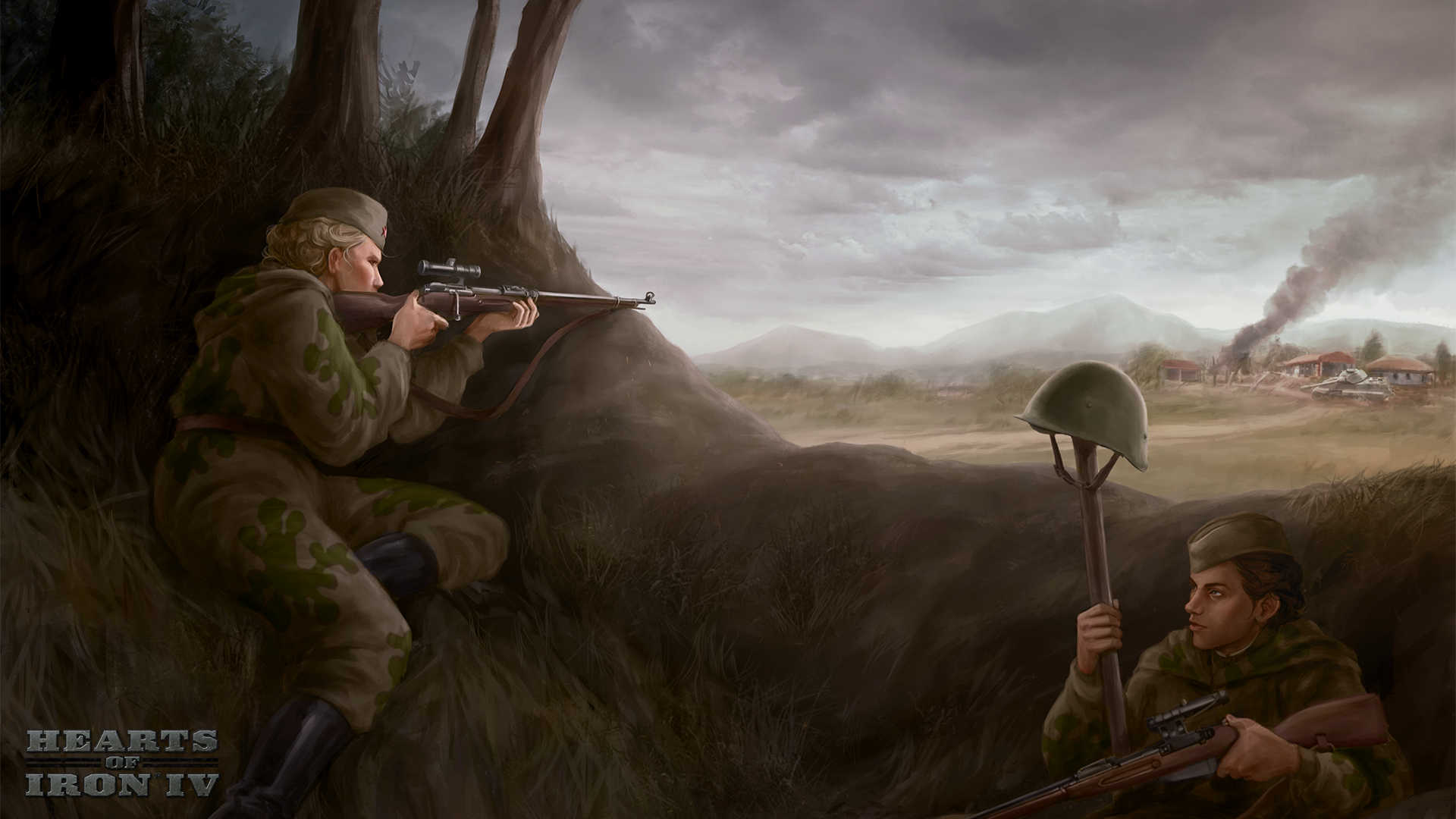 World War II, girls with guns, red army, Marksman, HD Wallpaper