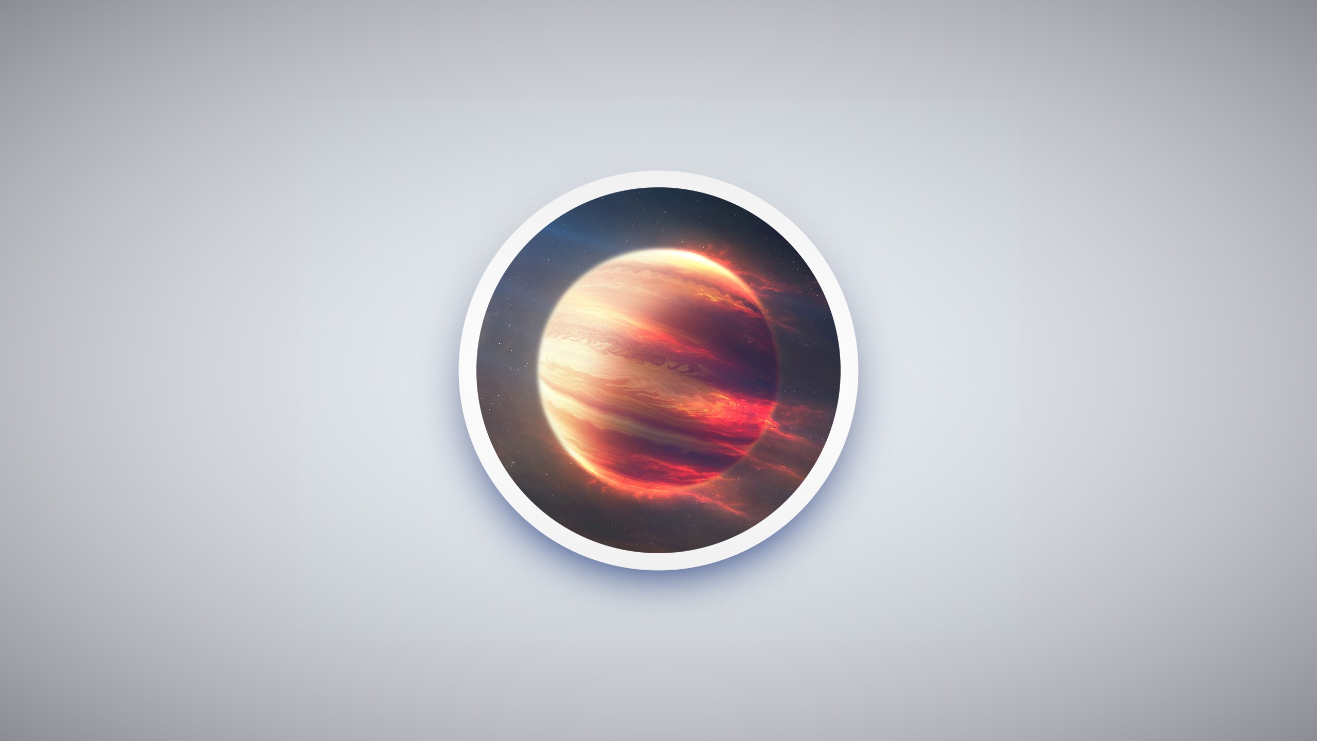 circle, minimalism, planet, HD Wallpaper