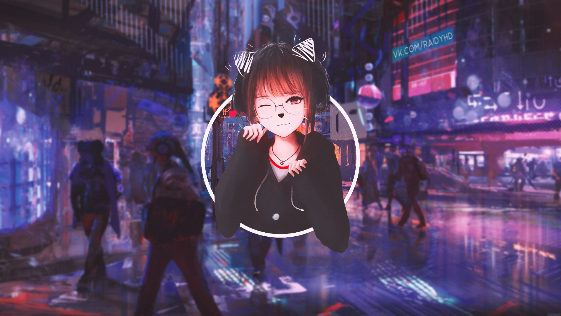anime, anime girls, picture-in-picture, HD Wallpaper