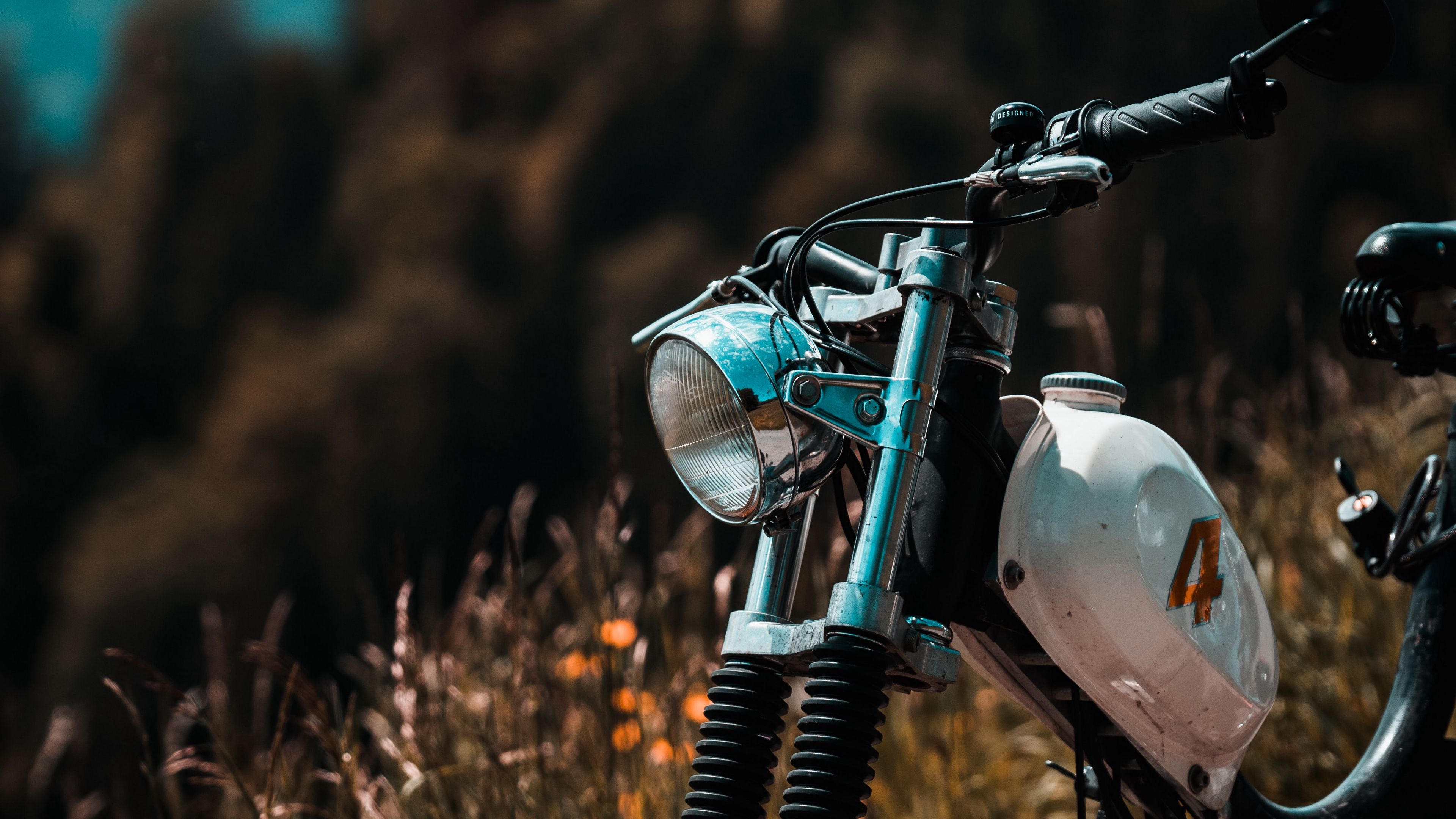 moped, motorcycle, bike, transport, vehicle, 4k, HD Wallpaper