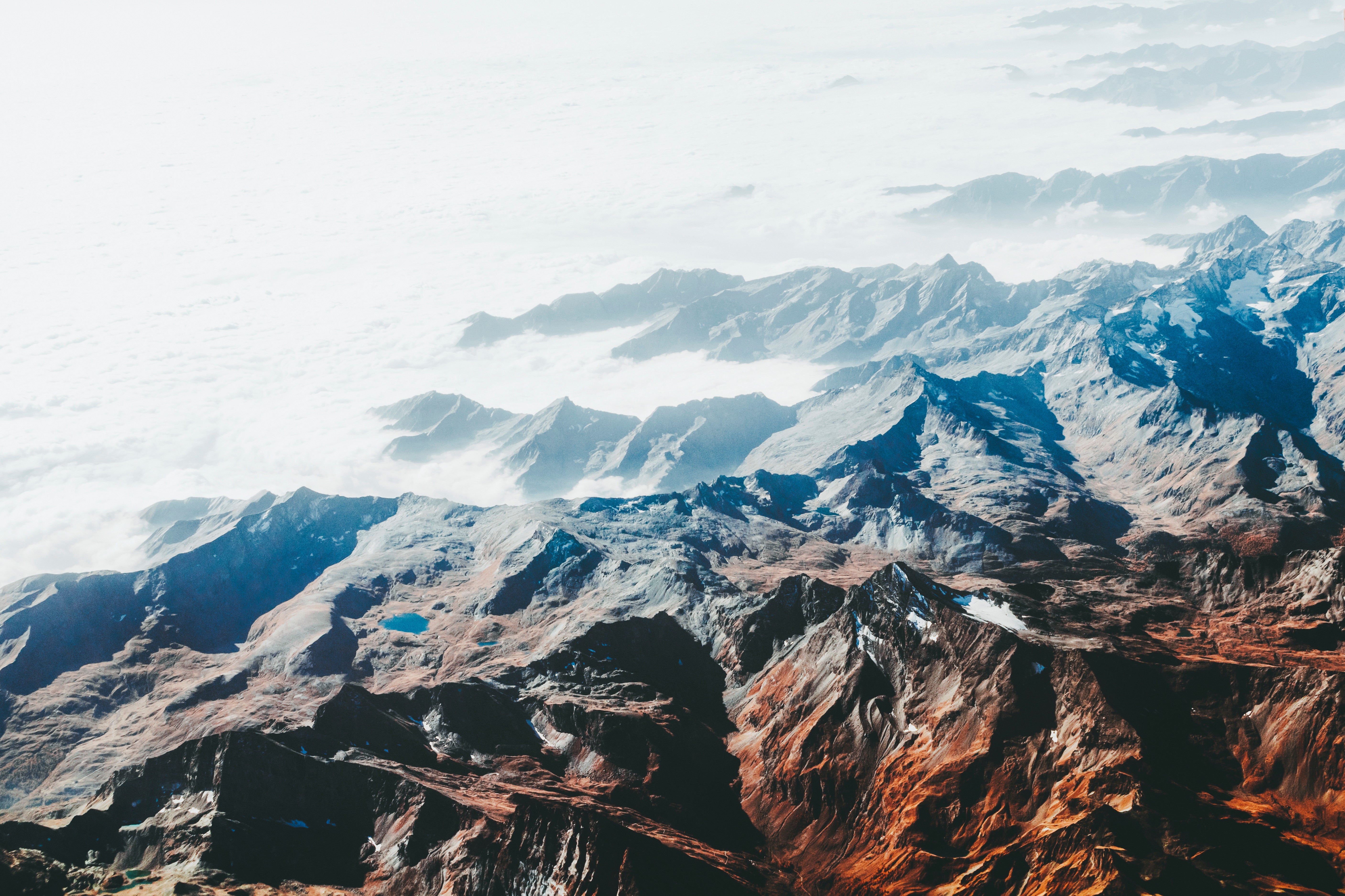 nature, snow, mountains, landscape, HD Wallpaper