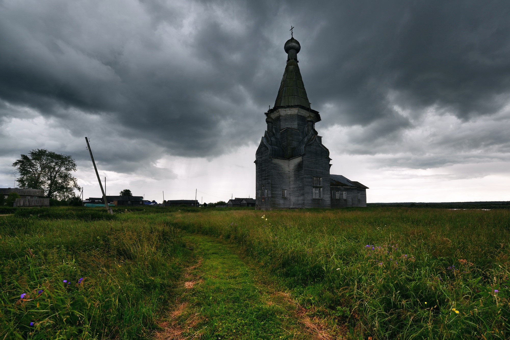 church, building, Russia, landscape, HD Wallpaper