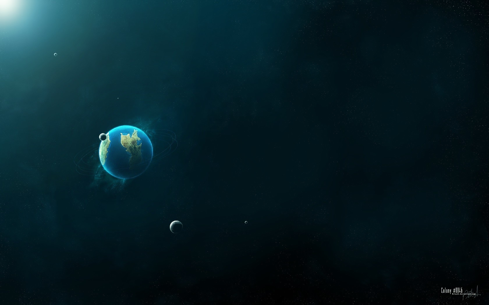 space, planet, artwork, HD Wallpaper