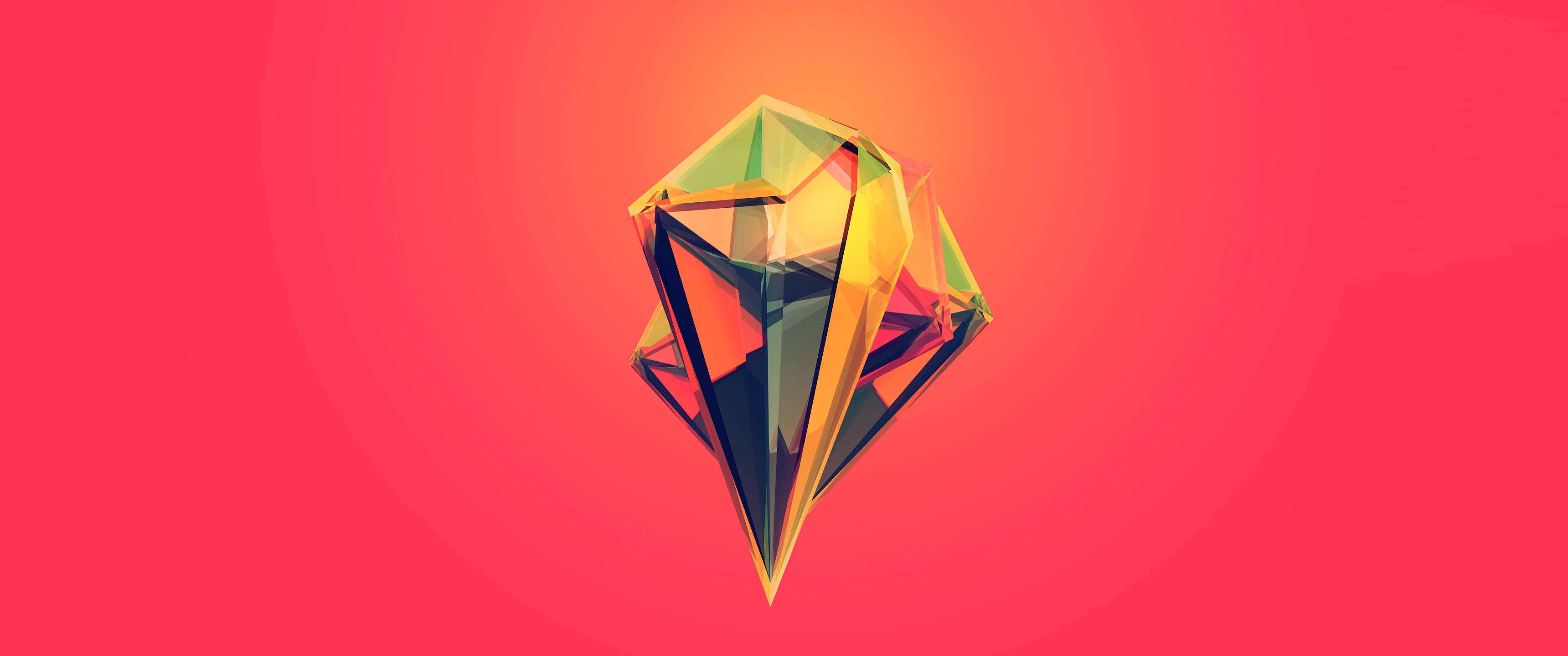 Facets, geometry, minimalism, HD Wallpaper