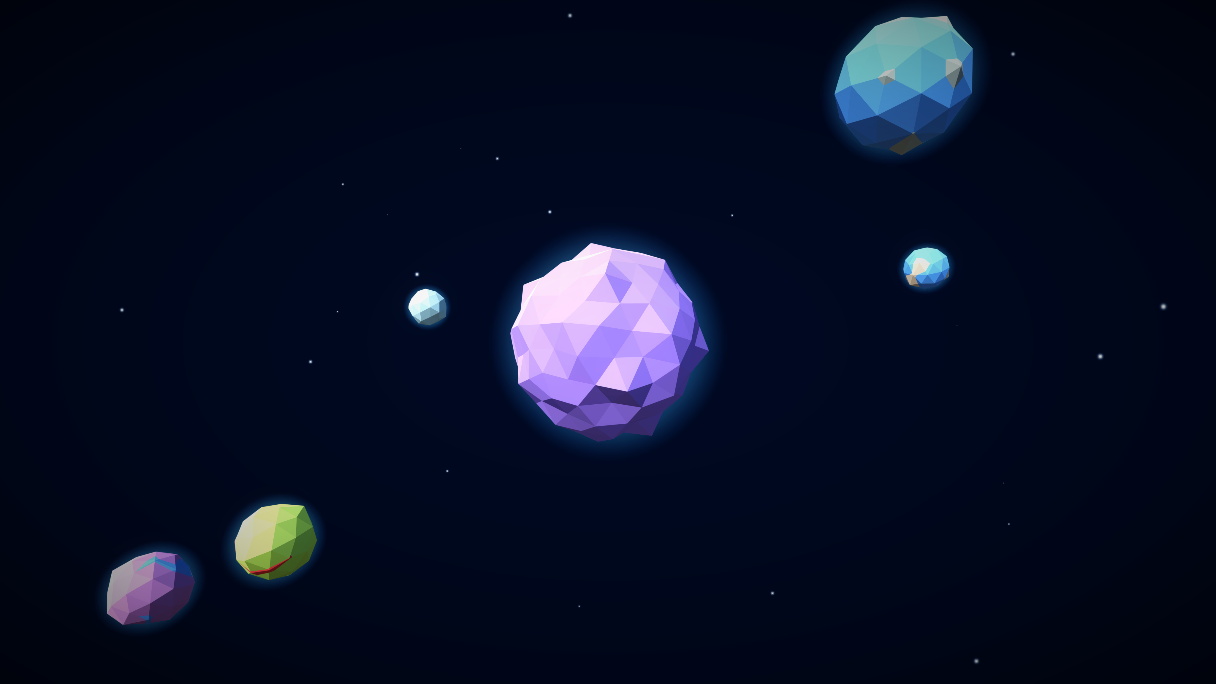 stars, galaxy, planet, space, 3D, digital art, HD Wallpaper