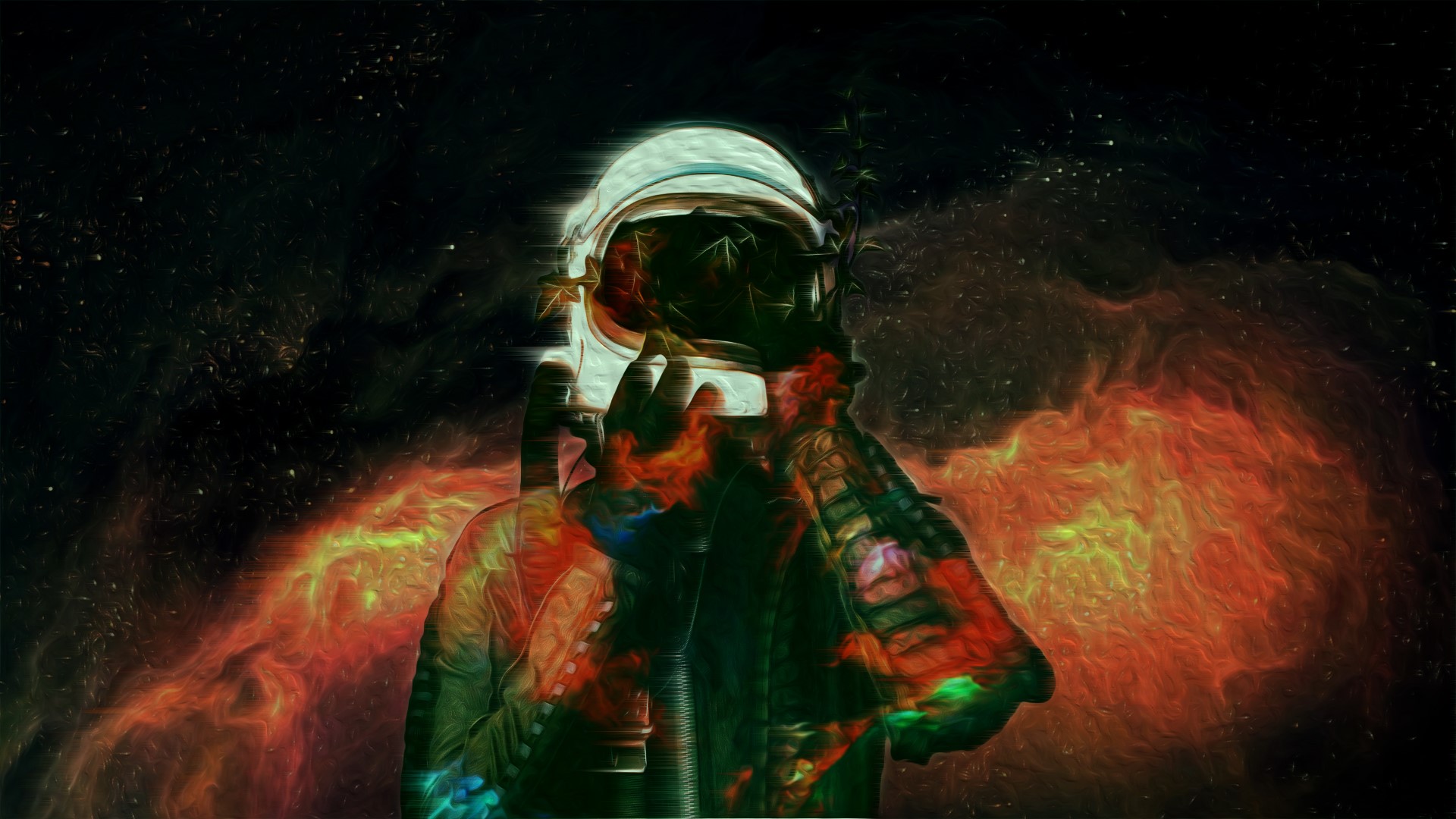 space, astronaut, artwork, HD Wallpaper