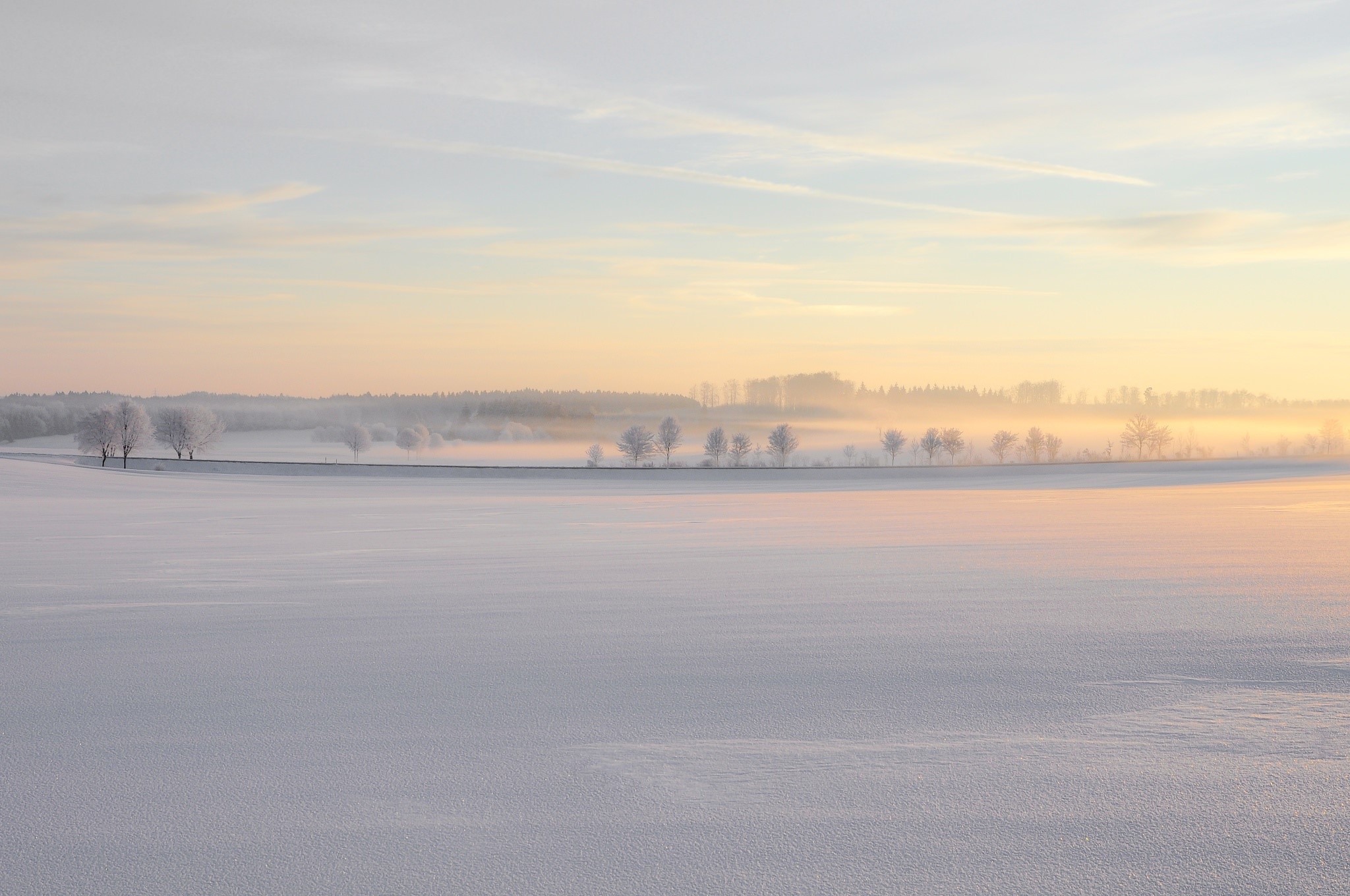 winter, snow, landscape, nature, HD Wallpaper