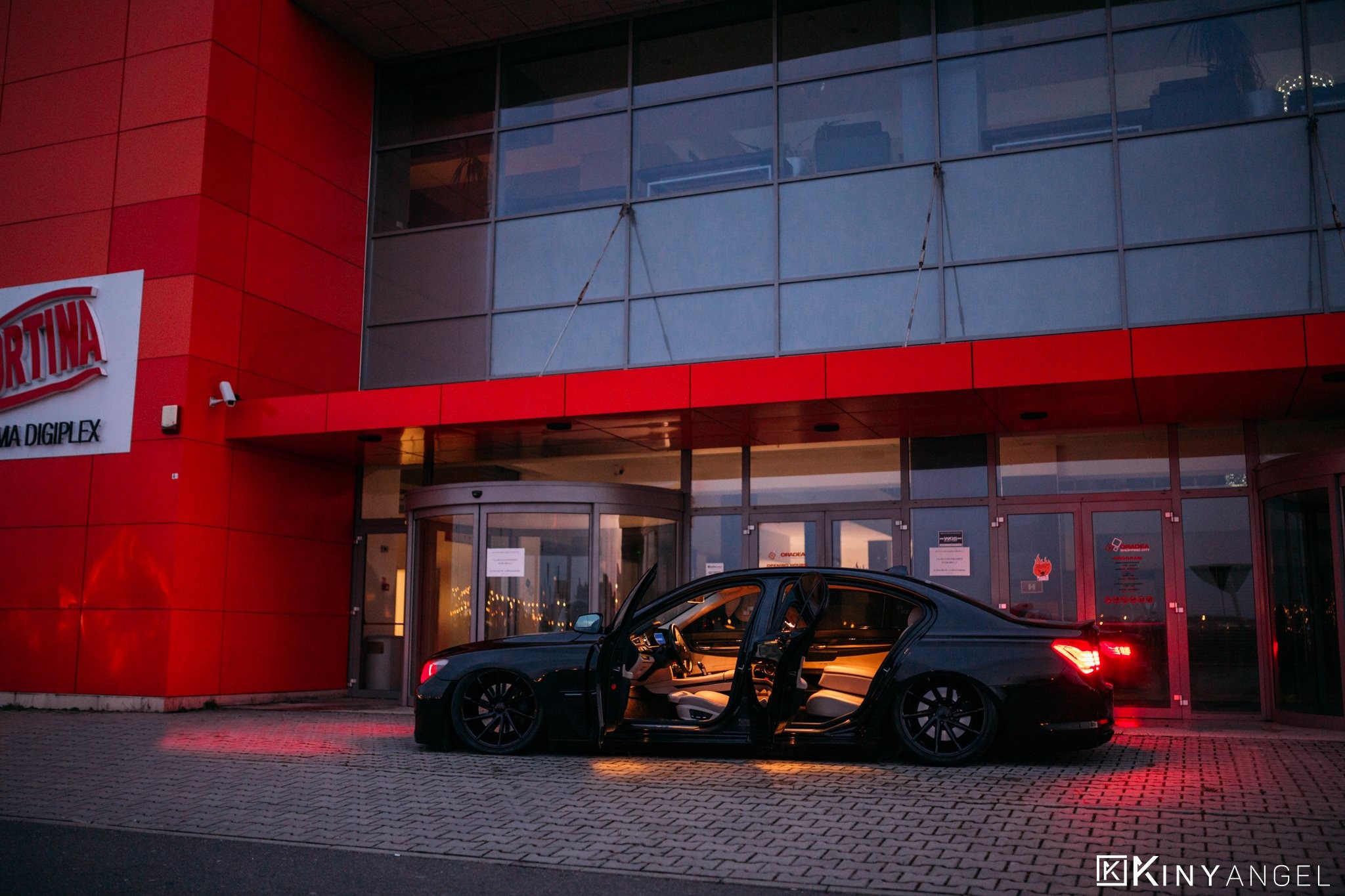 BMW 7 Series, GajuKYD, Vossen CVT, BMW, car, red, HD Wallpaper