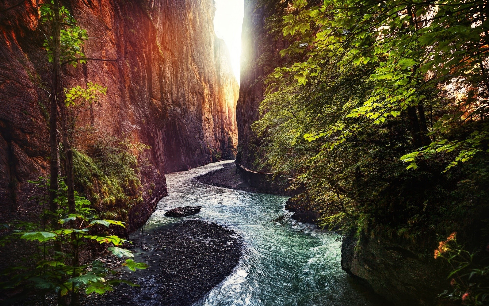 river, nature, landscape, HD Wallpaper