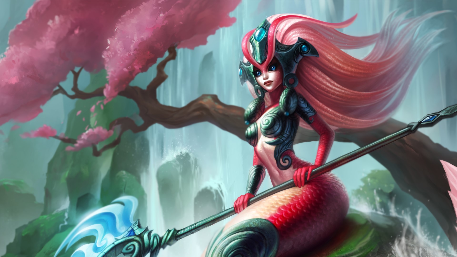 League of Legends, nami (league of legends), mermaids, HD Wallpaper