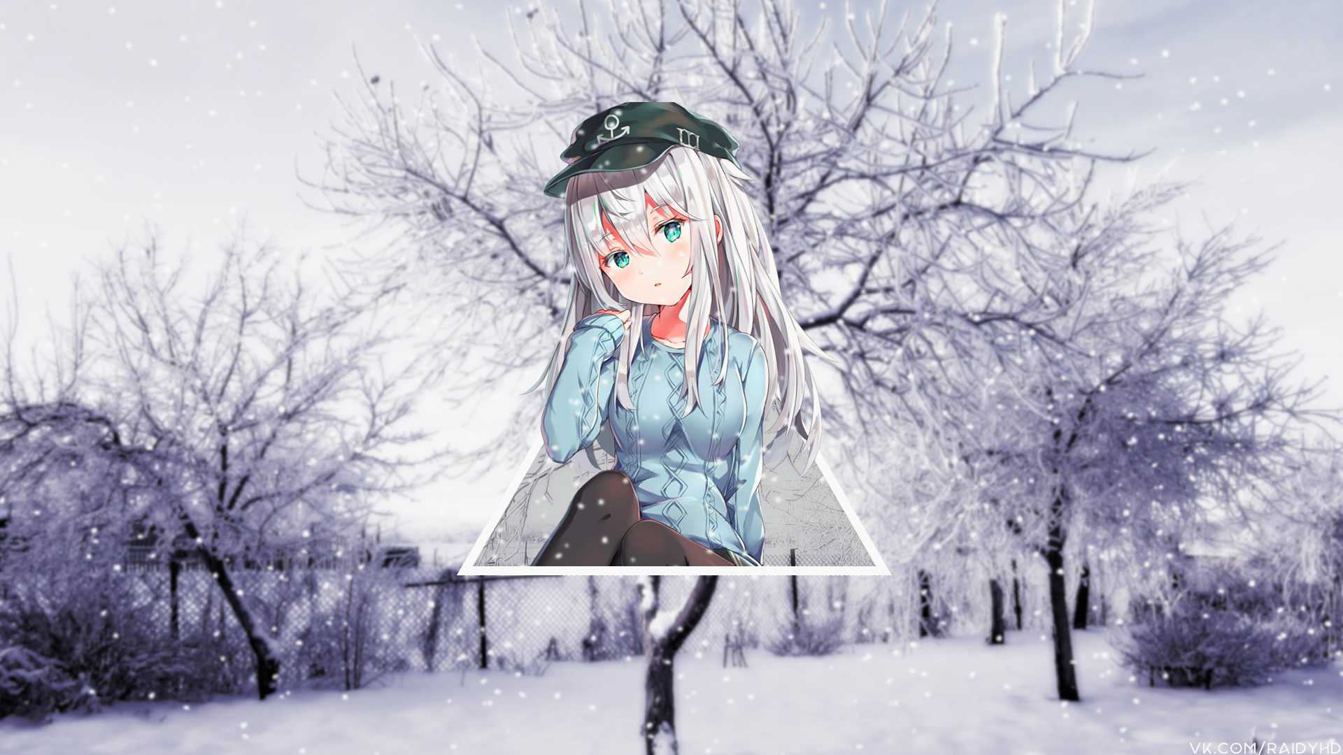 anime, anime girls, picture-in-picture, HD Wallpaper