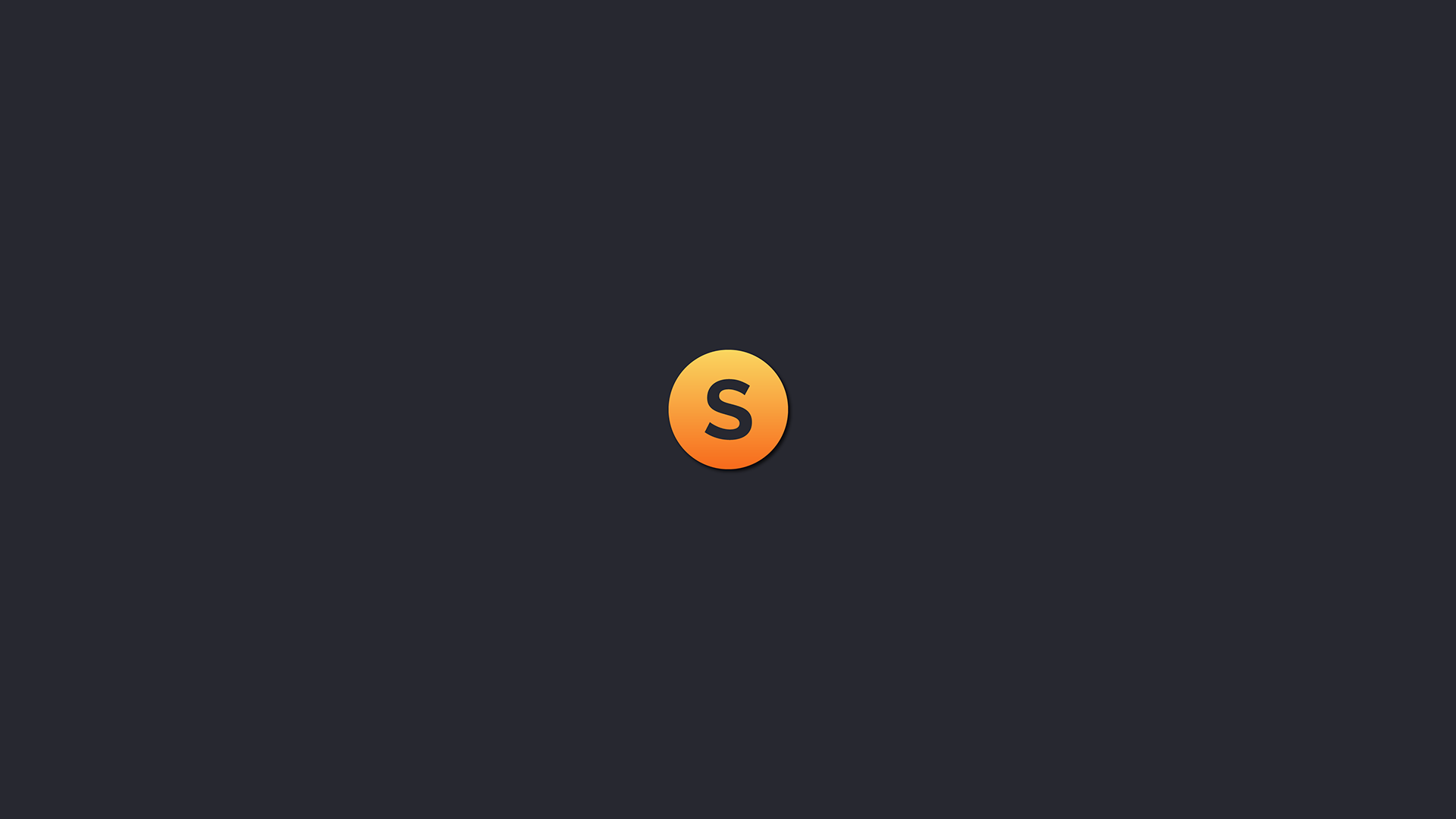 minimalism, programming, simple, orange, simple background, HD Wallpaper