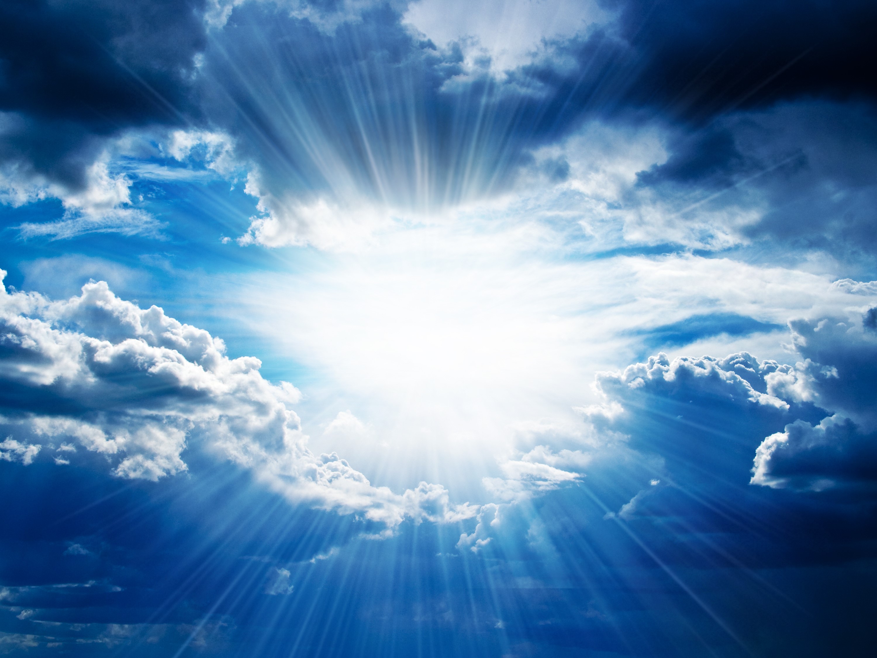 sky, blue, nature, white, HD Wallpaper
