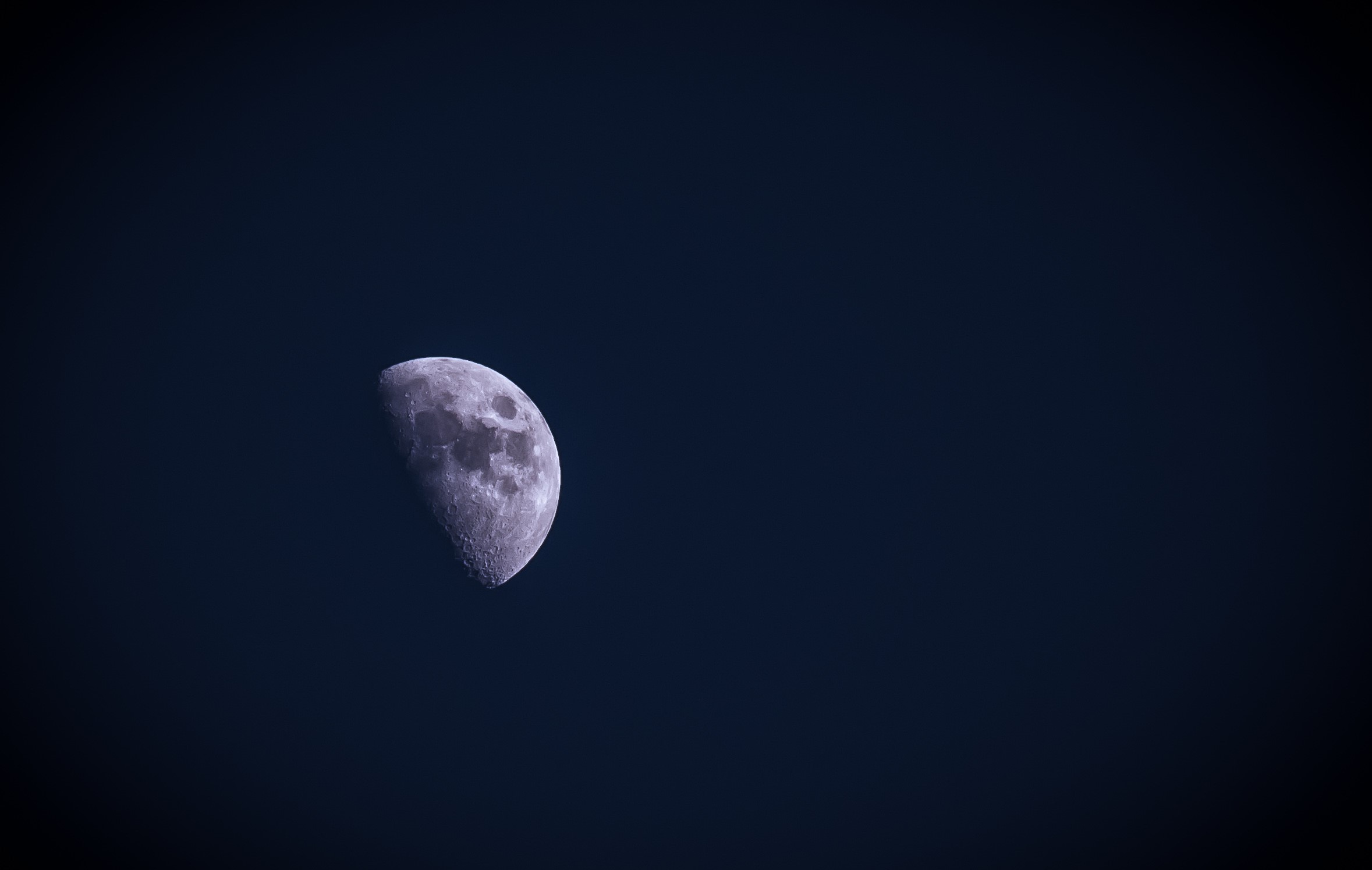 Moon, sky, space, night, HD Wallpaper
