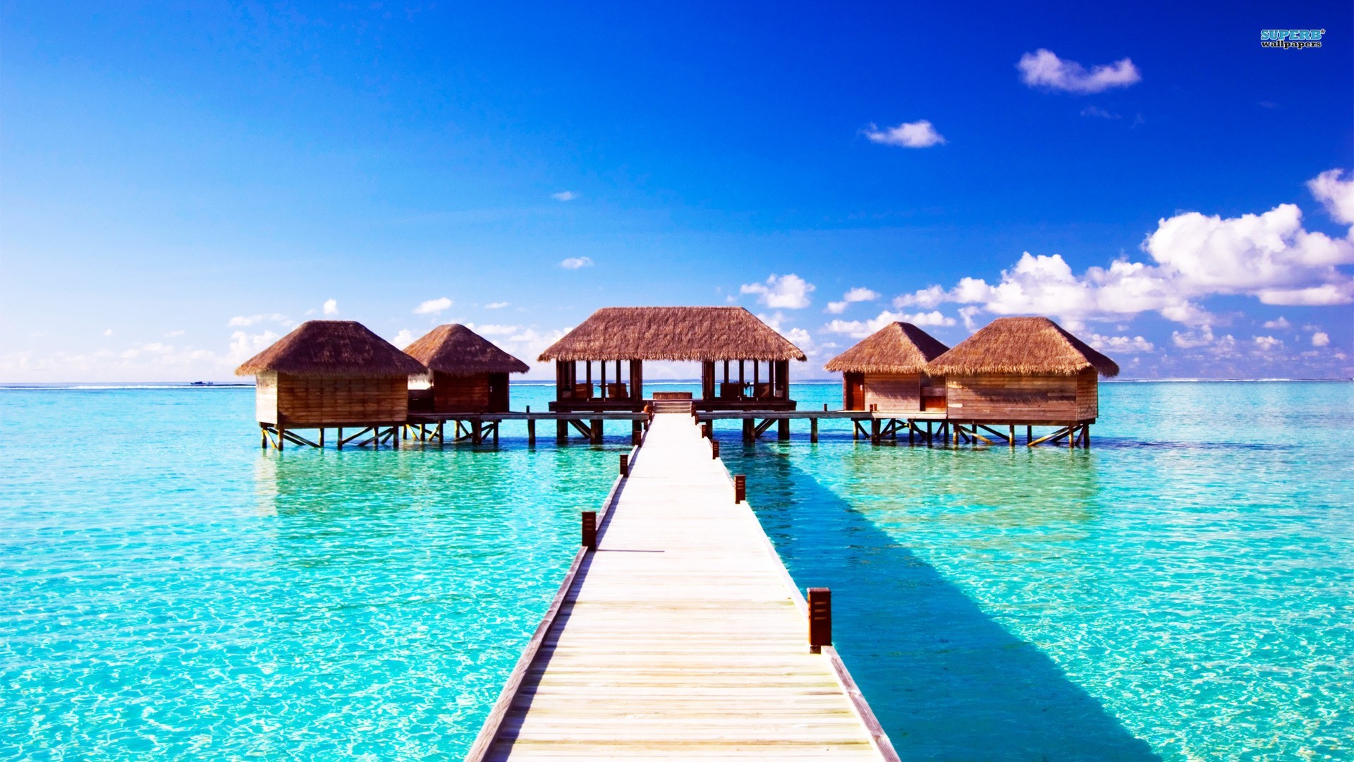 summer, house, clouds, nature, water, HD Wallpaper