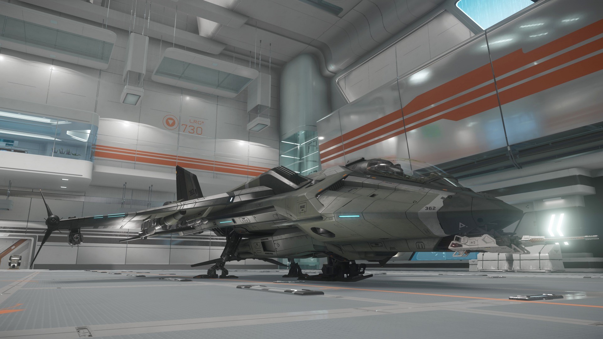 Star Citizen, spaceship, video games, hangar, HD Wallpaper