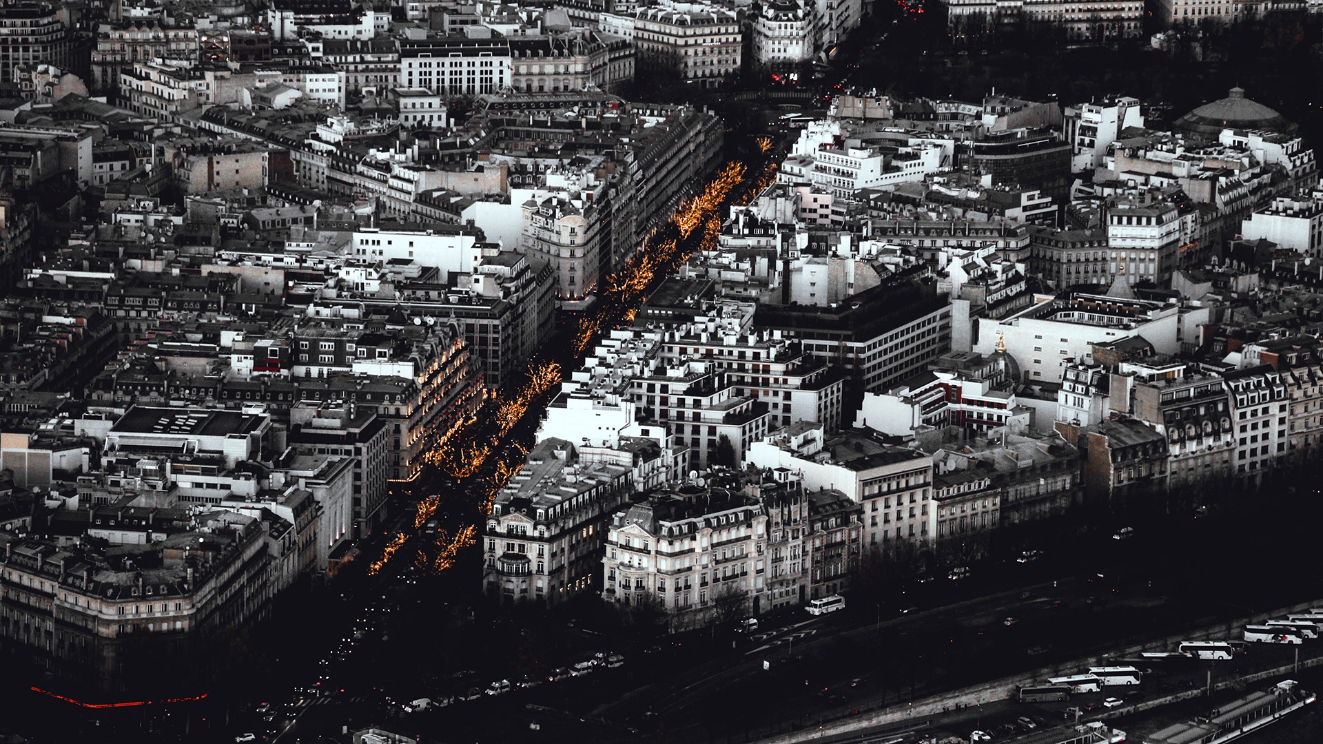 photography, traffic lights, traffic, selective coloring, cityscape, HD Wallpaper