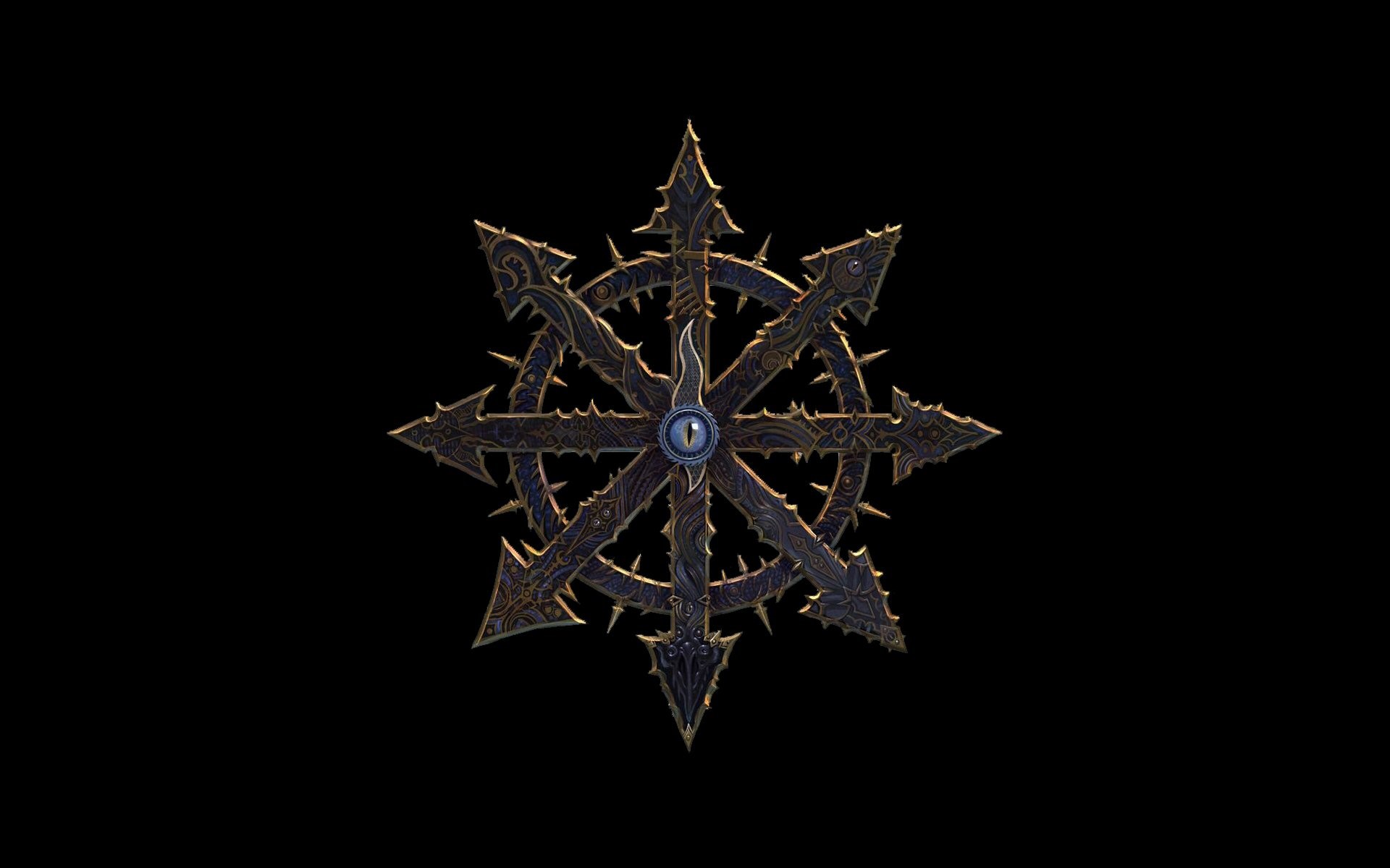 Warhammer 40,000, Chaos, eyes, Warhammer, HD Wallpaper