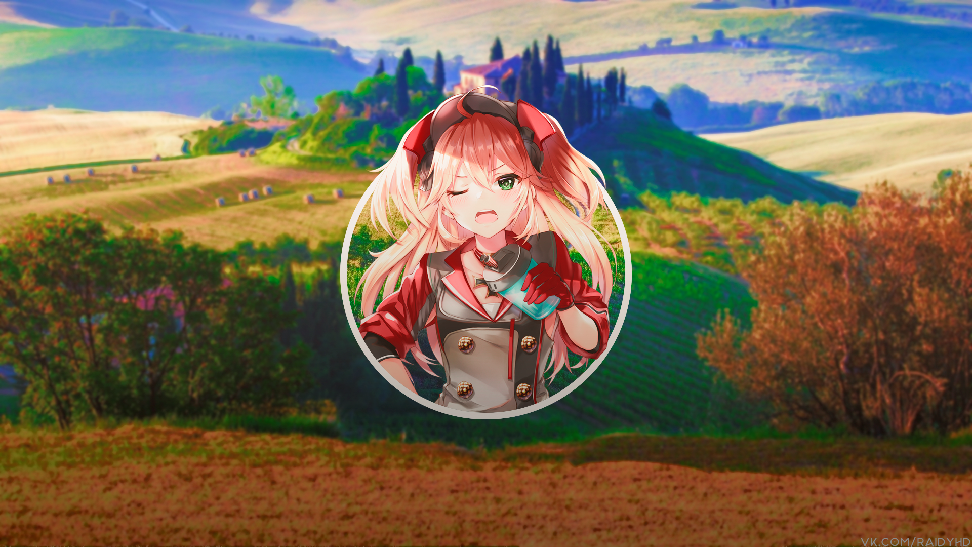 anime, anime girls, picture-in-picture, HD Wallpaper