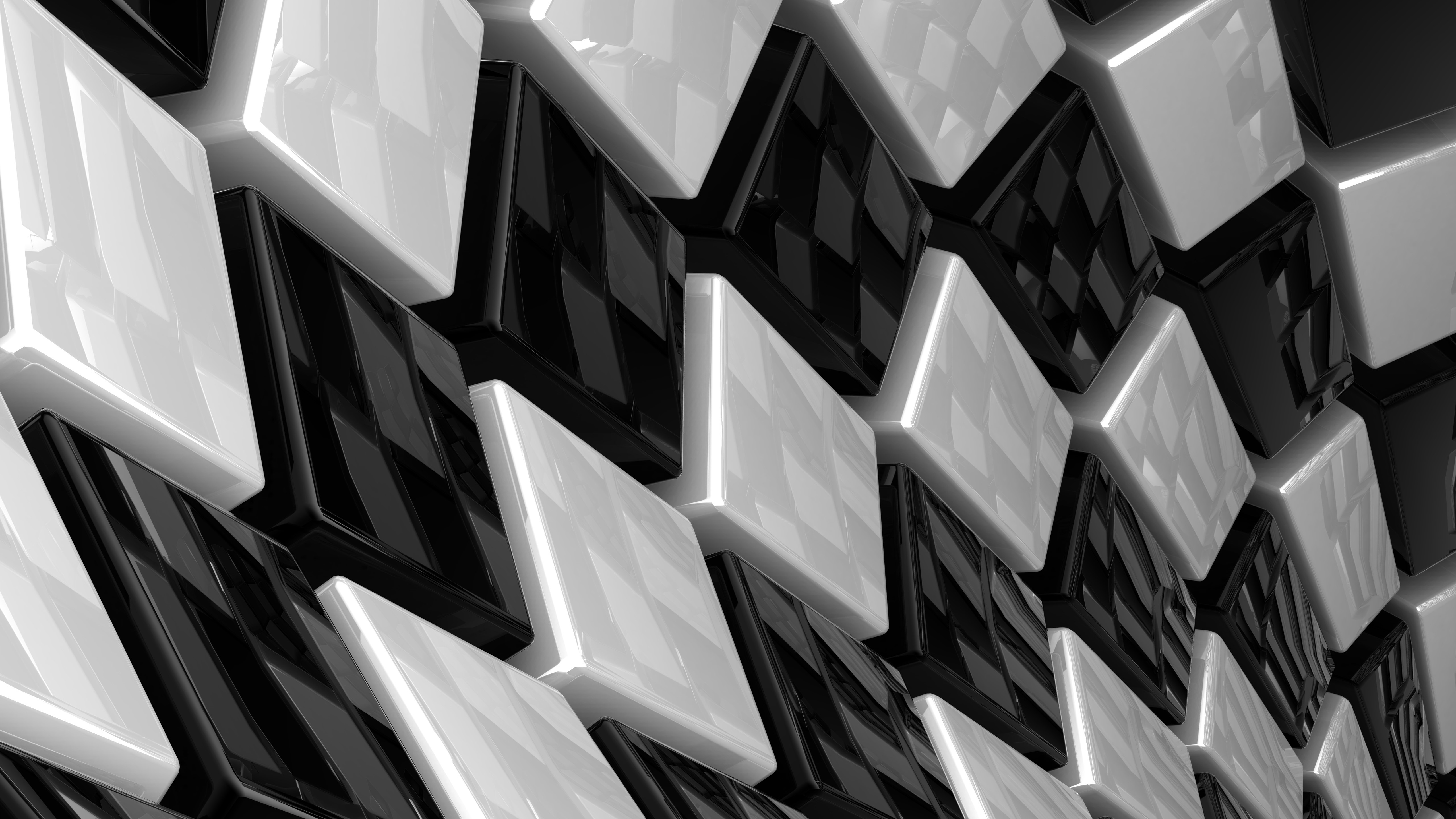 abstract, 3D Abstract, geometry, digital art, HD Wallpaper
