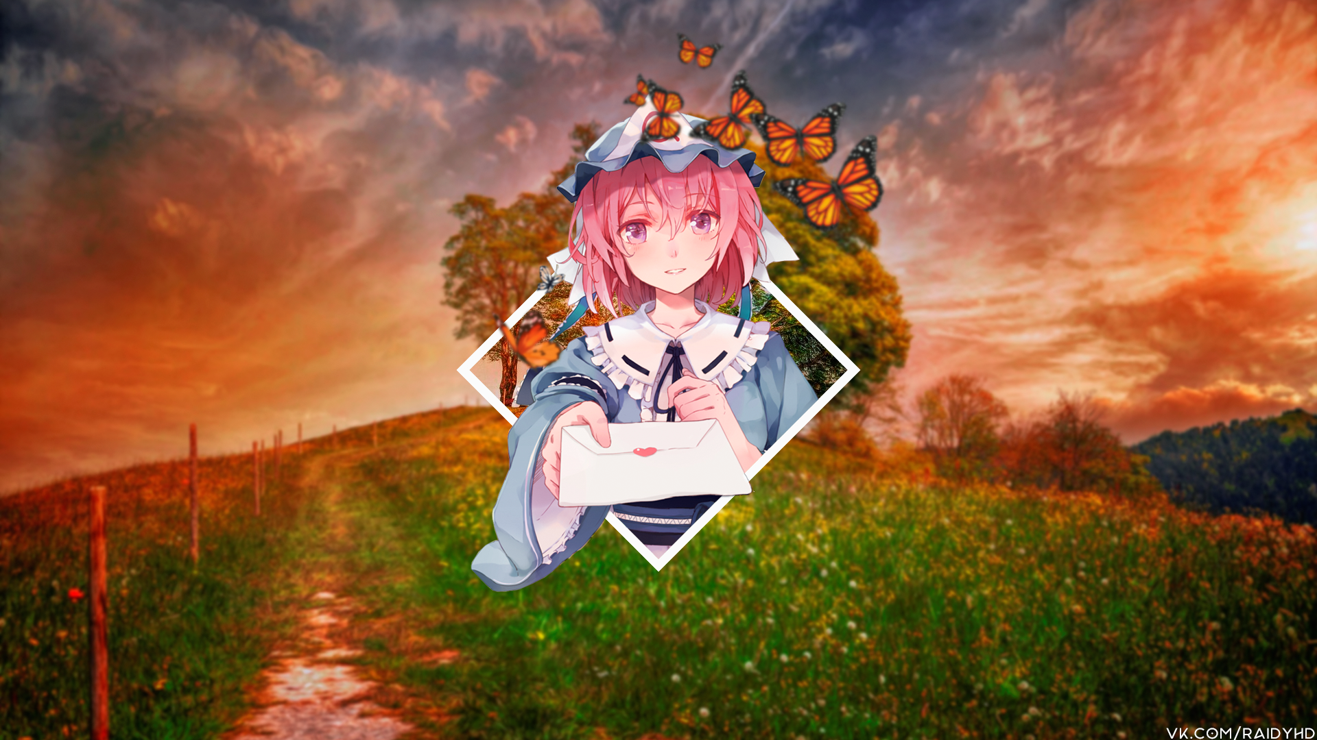 anime, picture-in-picture, HD Wallpaper