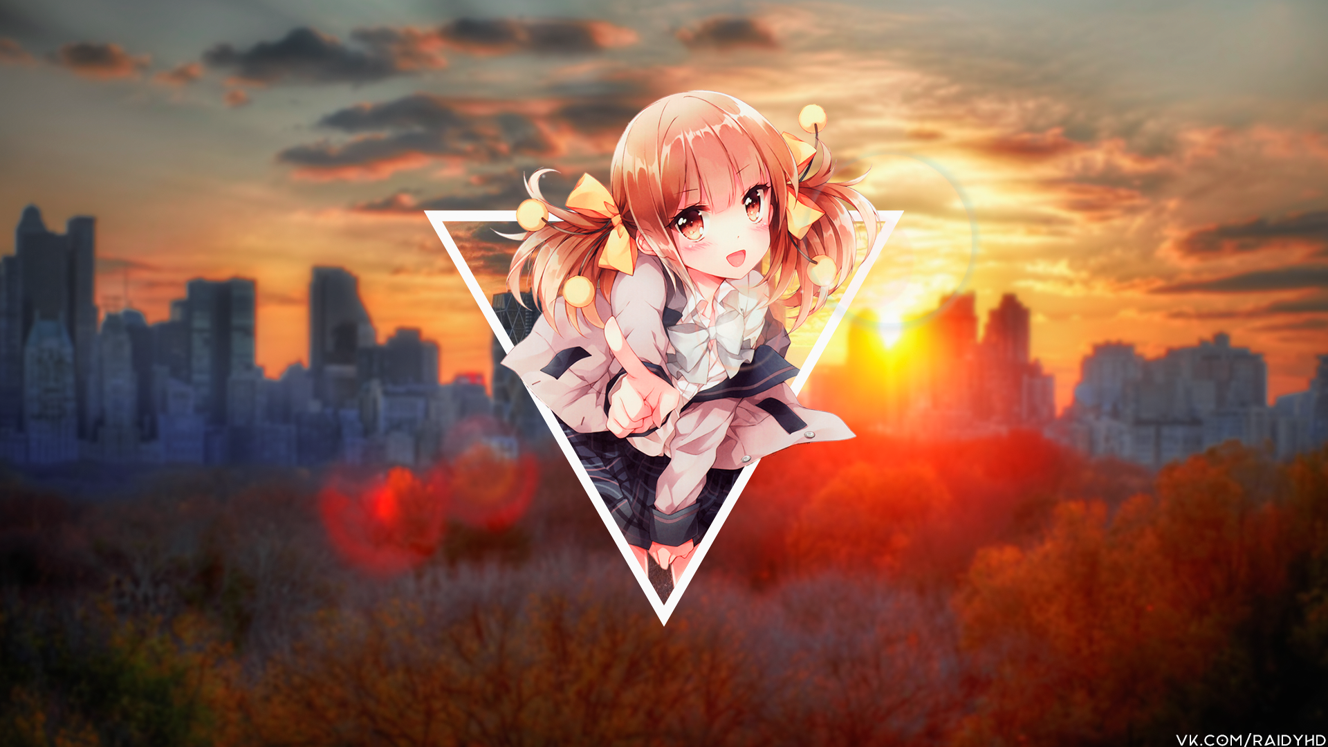 anime, anime girls, picture-in-picture, HD Wallpaper