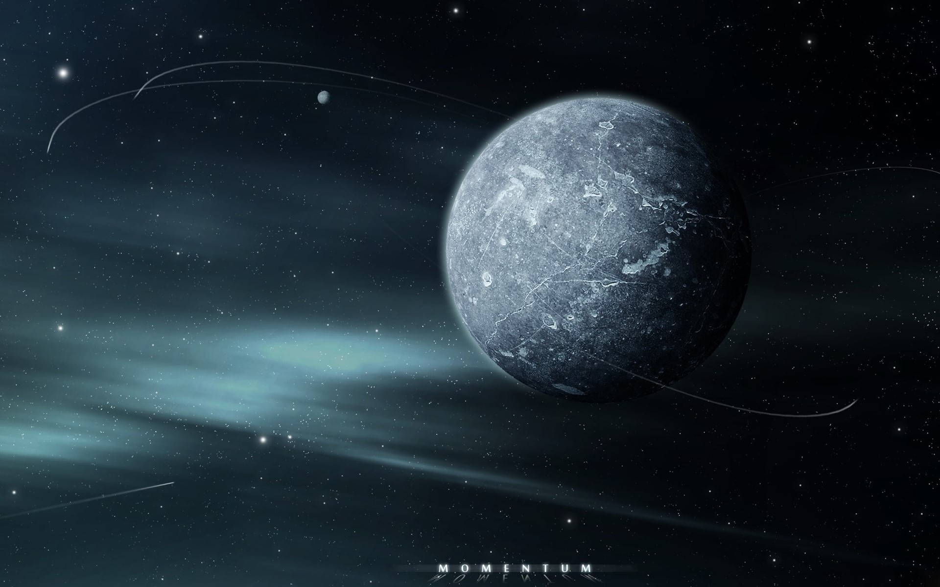 space, planet, 3D, digital art, HD Wallpaper