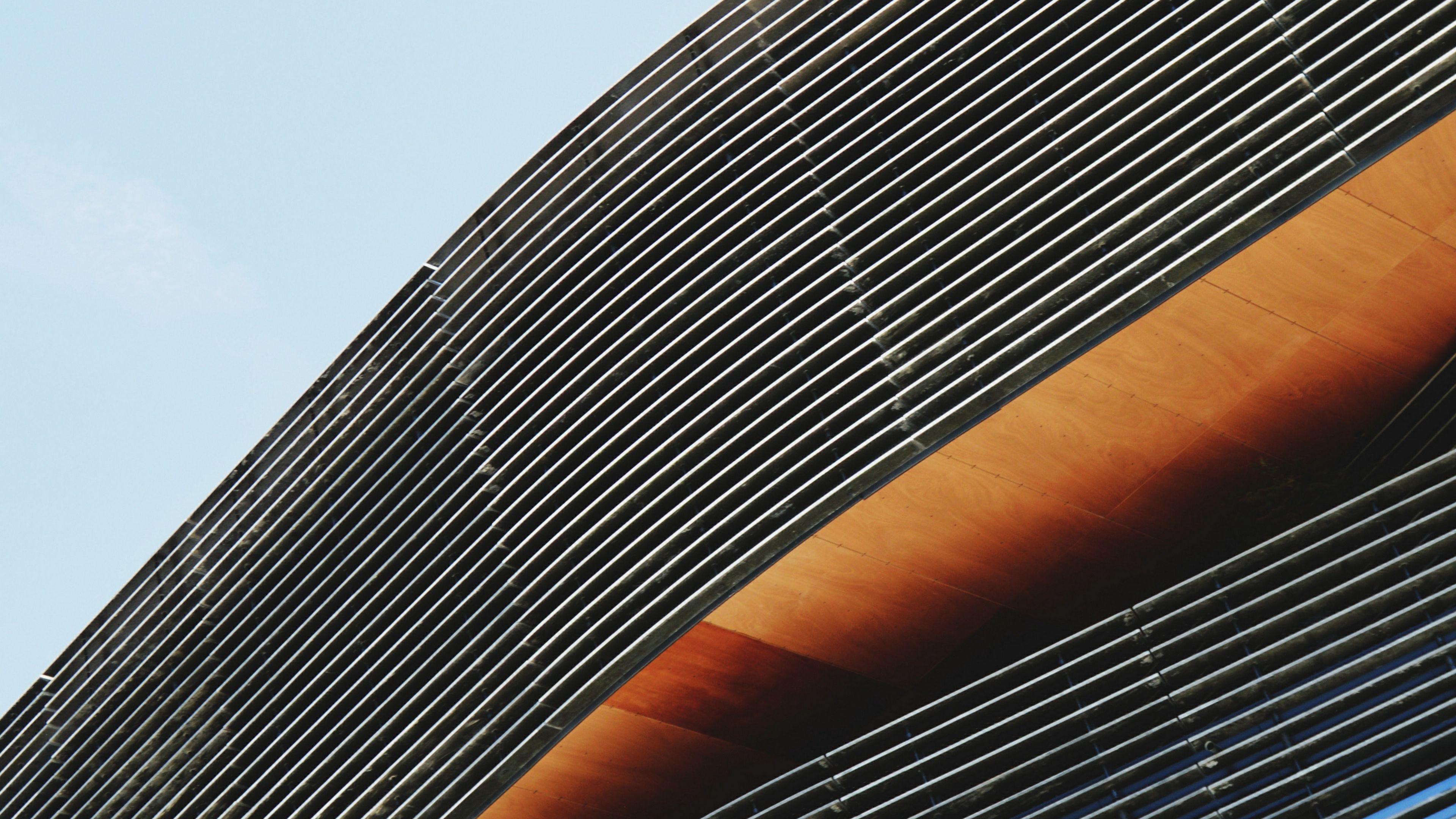 building, facade, architecture, grate, modern, 4k, HD Wallpaper