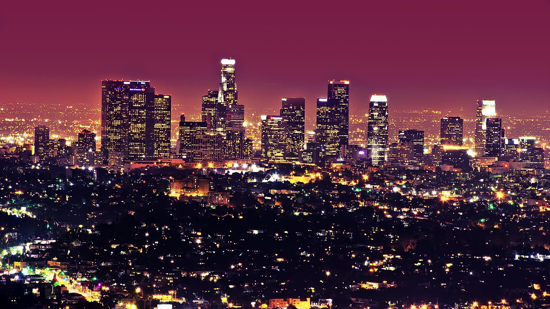 cityscape, skyscraper, Los Angeles, HD Wallpaper