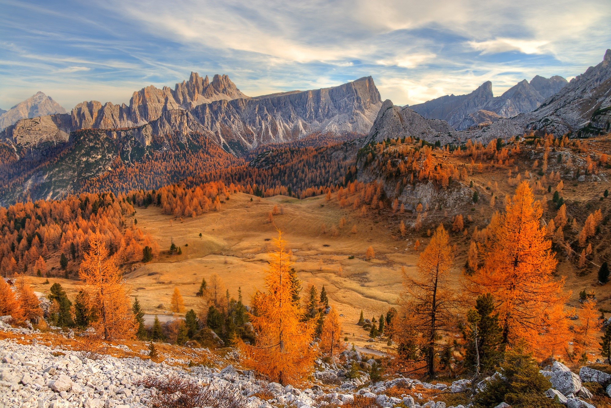 Dolomites (mountains), fall, nature, landscape, HD Wallpaper