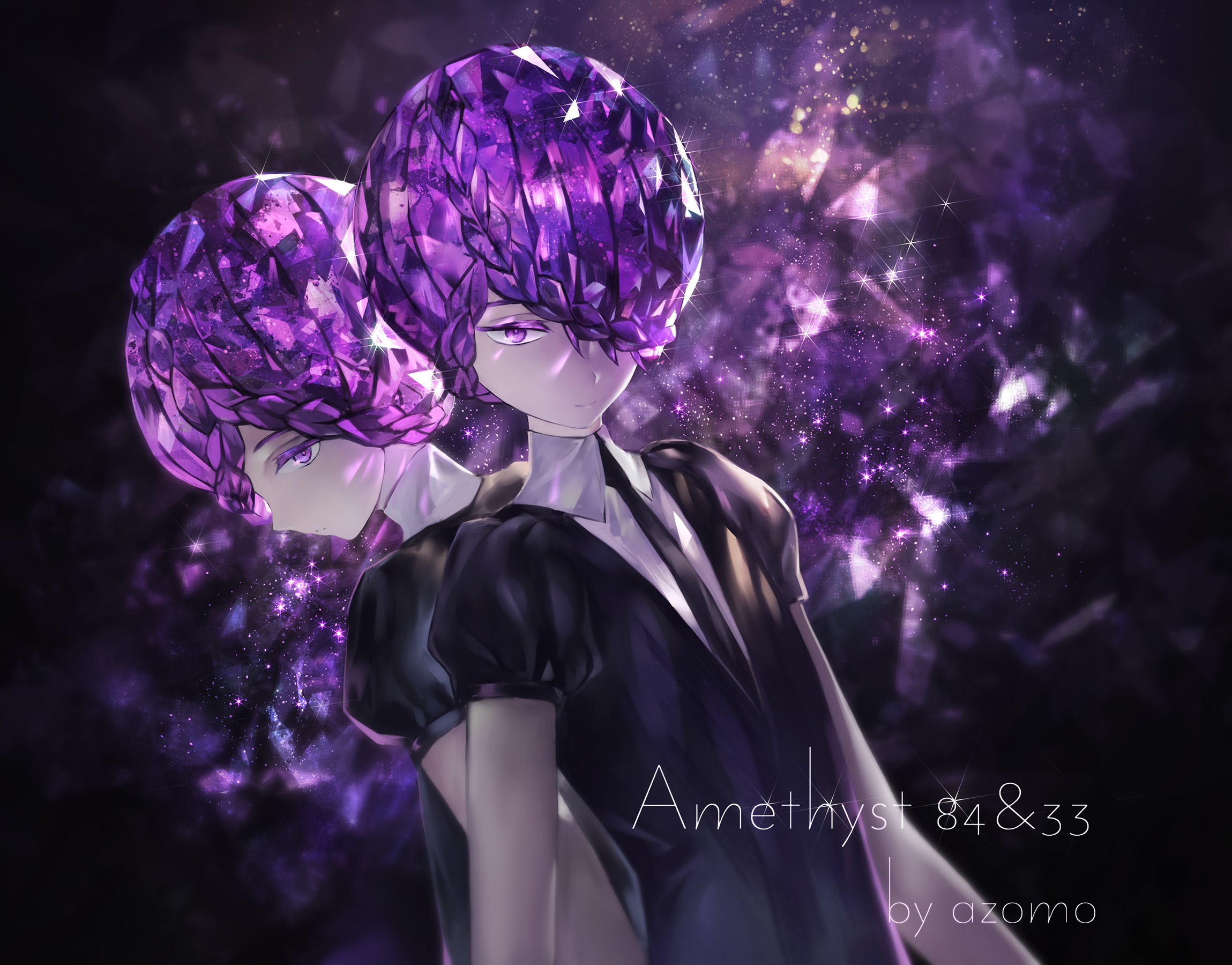 Houseki no Kuni, Amethyst (Houseki no Kuni), jewels, azomo, HD Wallpaper