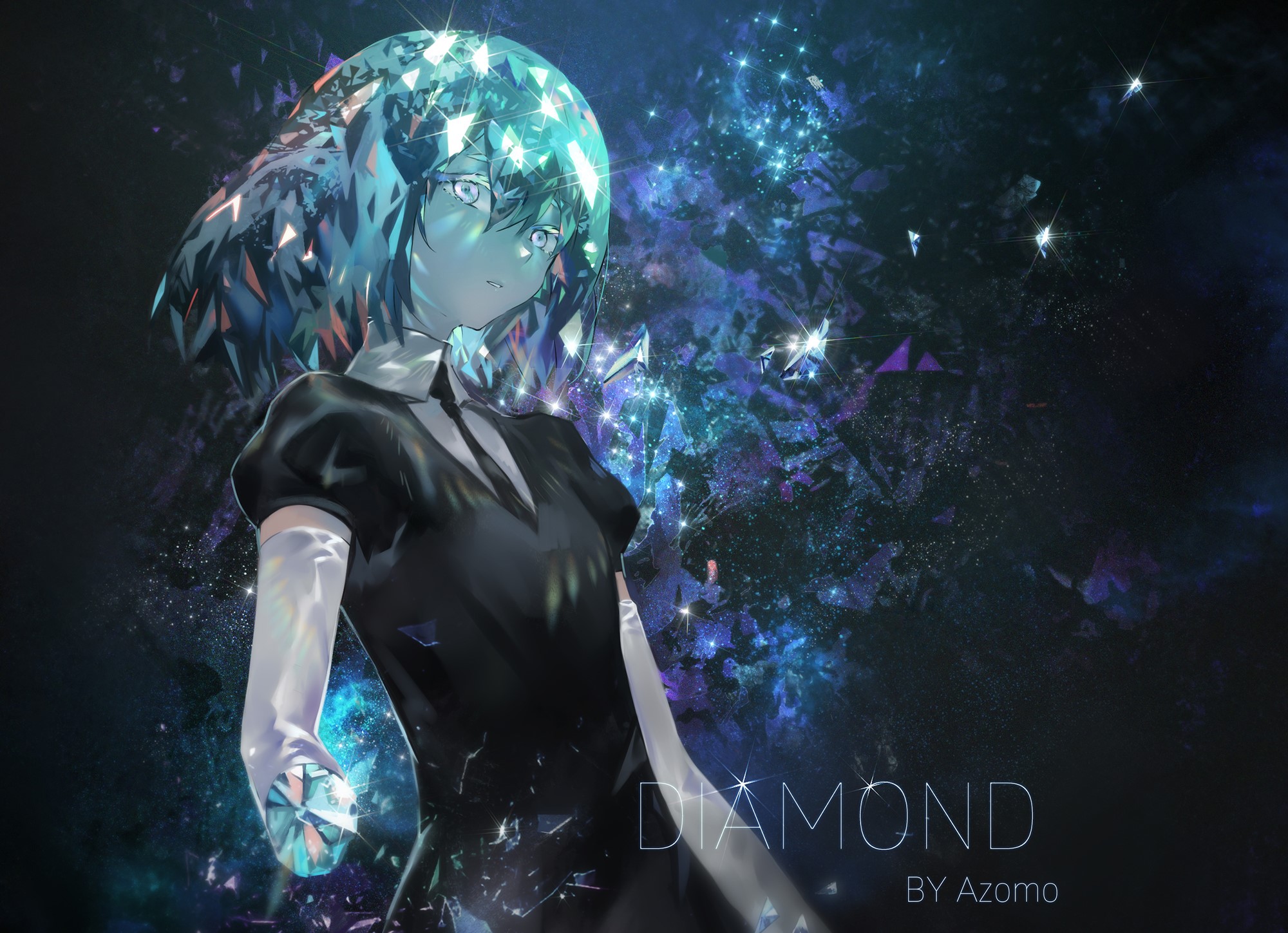Houseki no Kuni, Diamond (Houseki no Kuni), jewels, azomo, HD Wallpaper