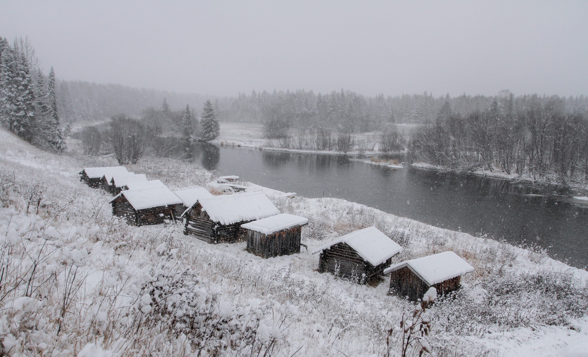 winter, snow, landscape, nature, HD Wallpaper