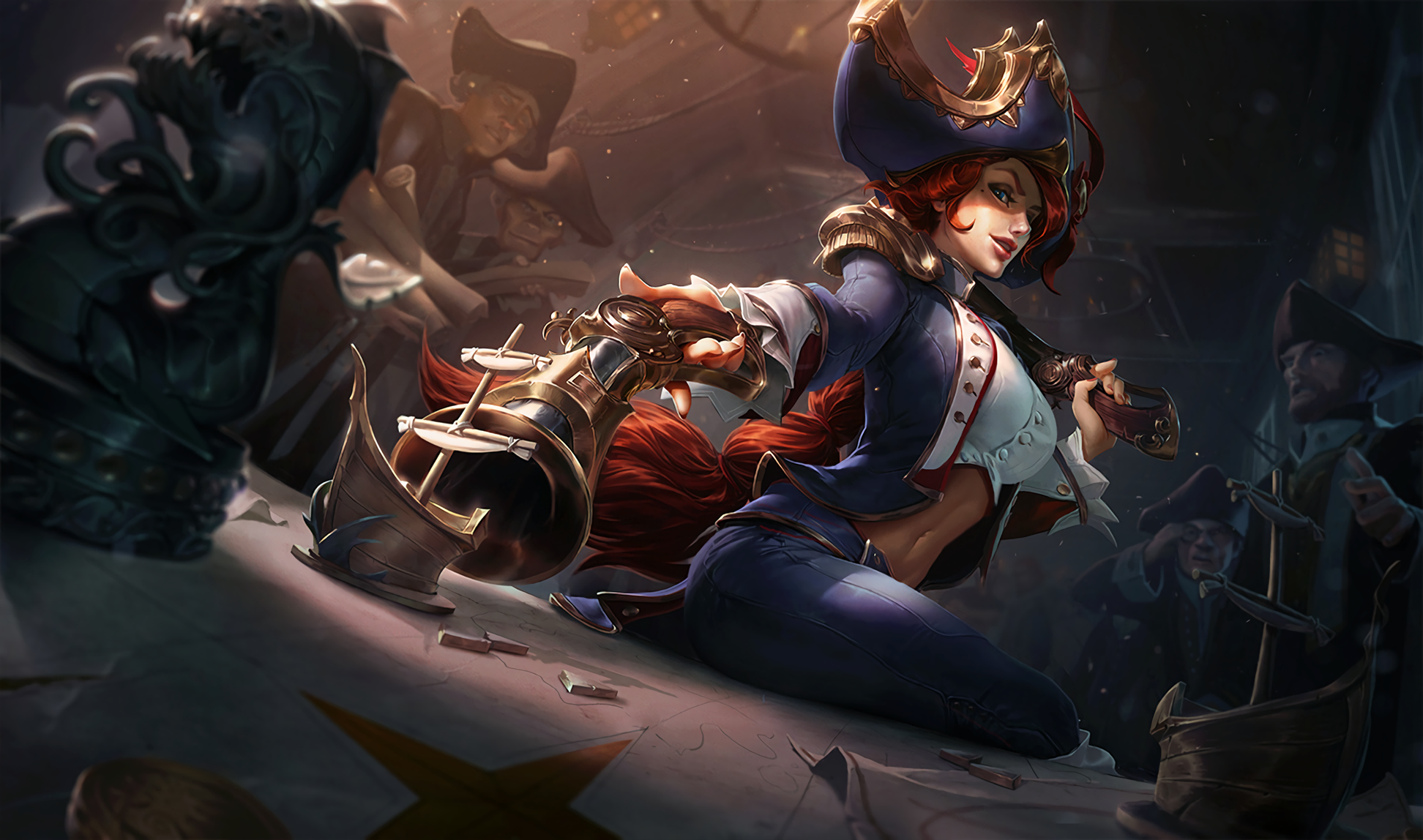 Miss Fortune (League of Legends), League of Legends, weapon, HD Wallpaper