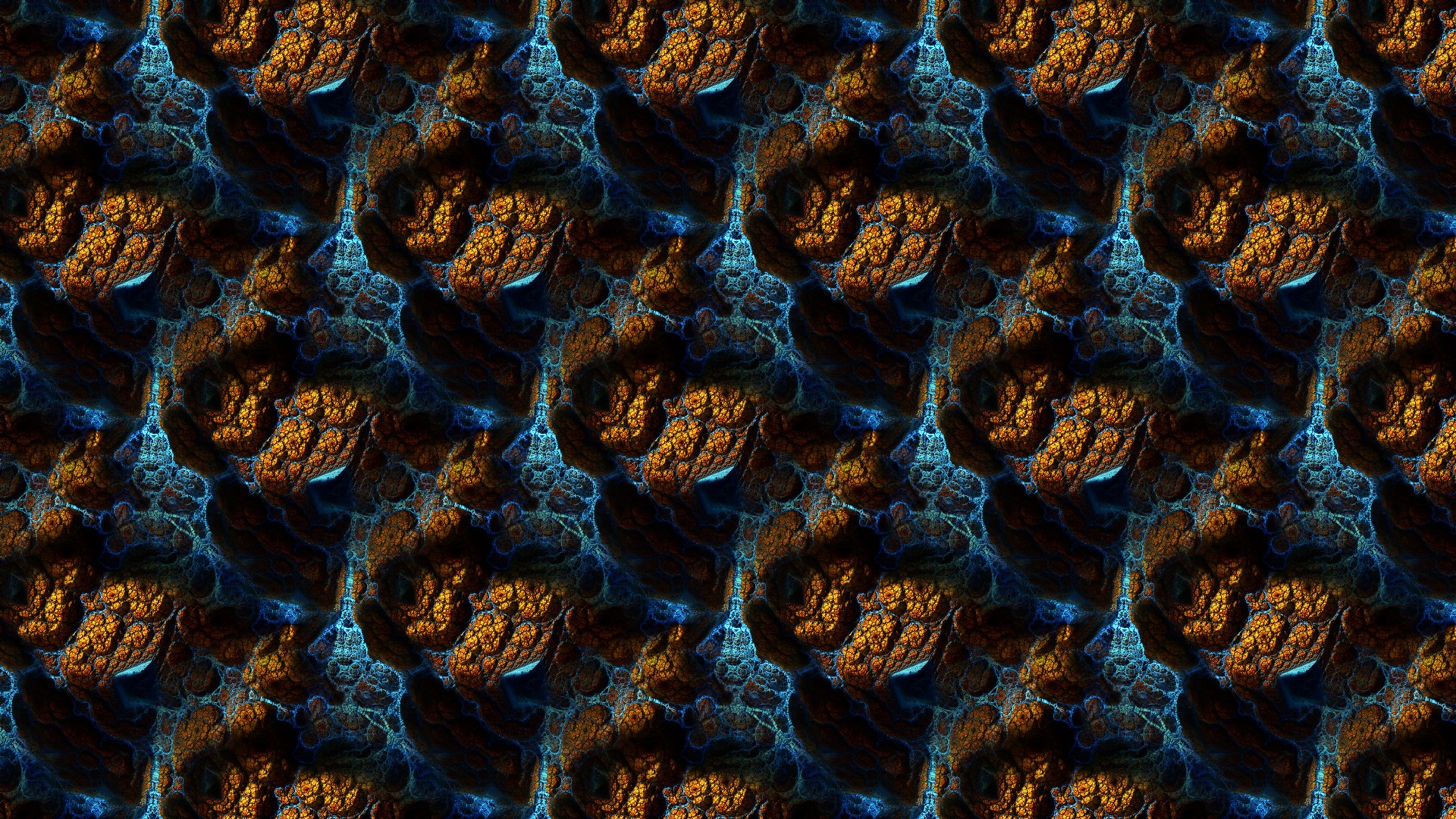 abstract, 3D fractal, fractal, pattern, digital art, HD Wallpaper