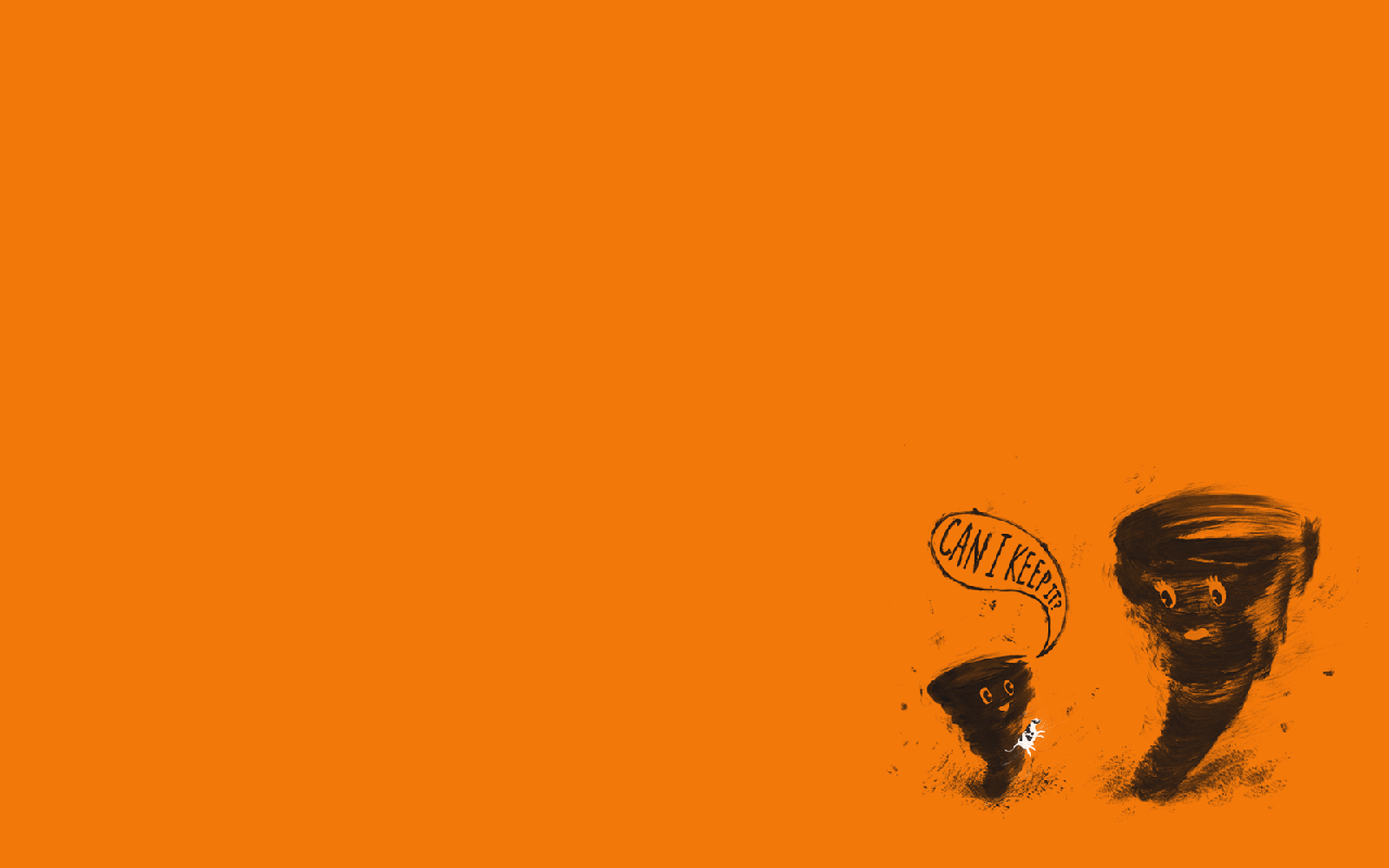 twister, cow, humor, HD Wallpaper