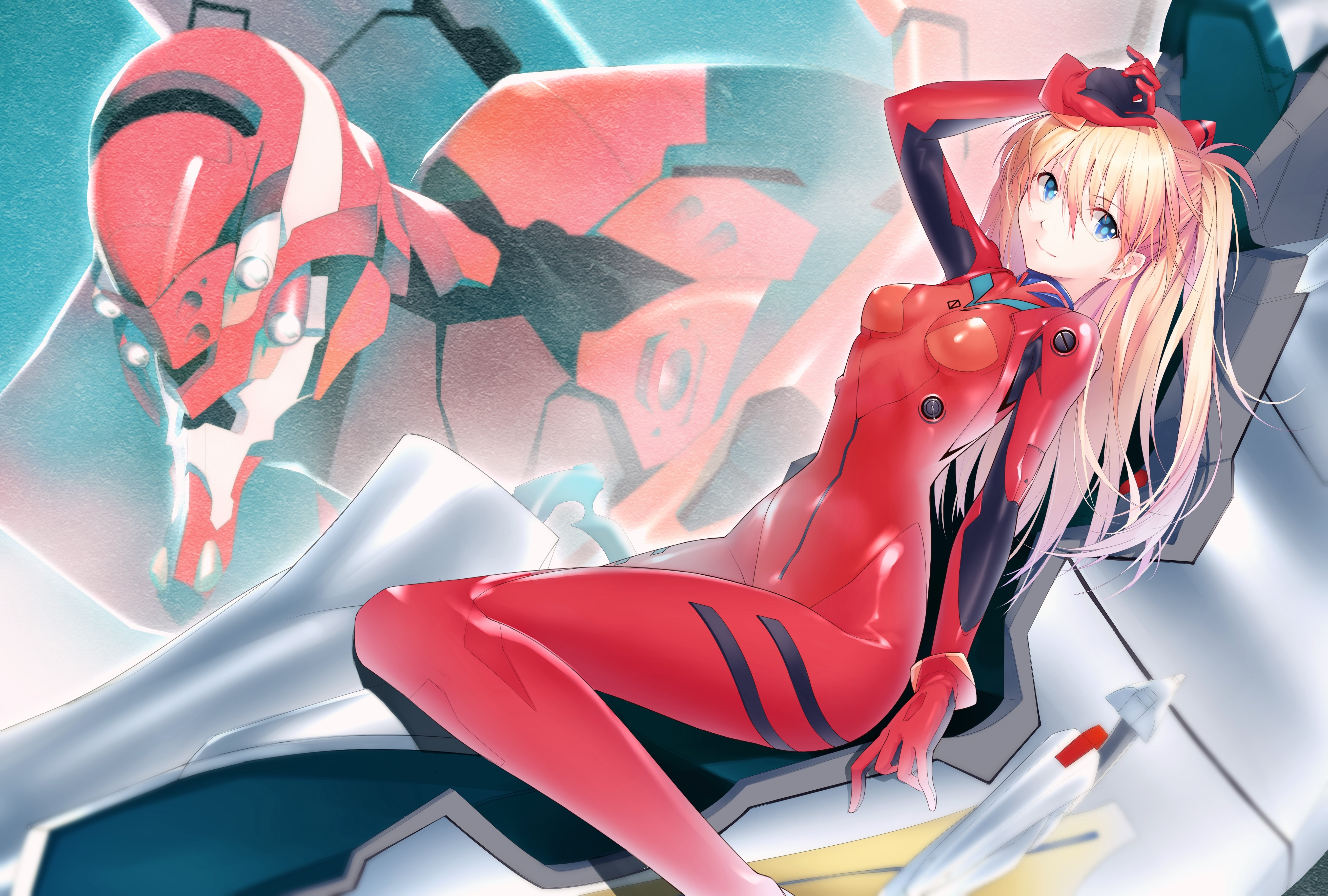 Neon Genesis Evangelion, Asuka Langley Soryu, EVA Unit 02, HD Wallpaper