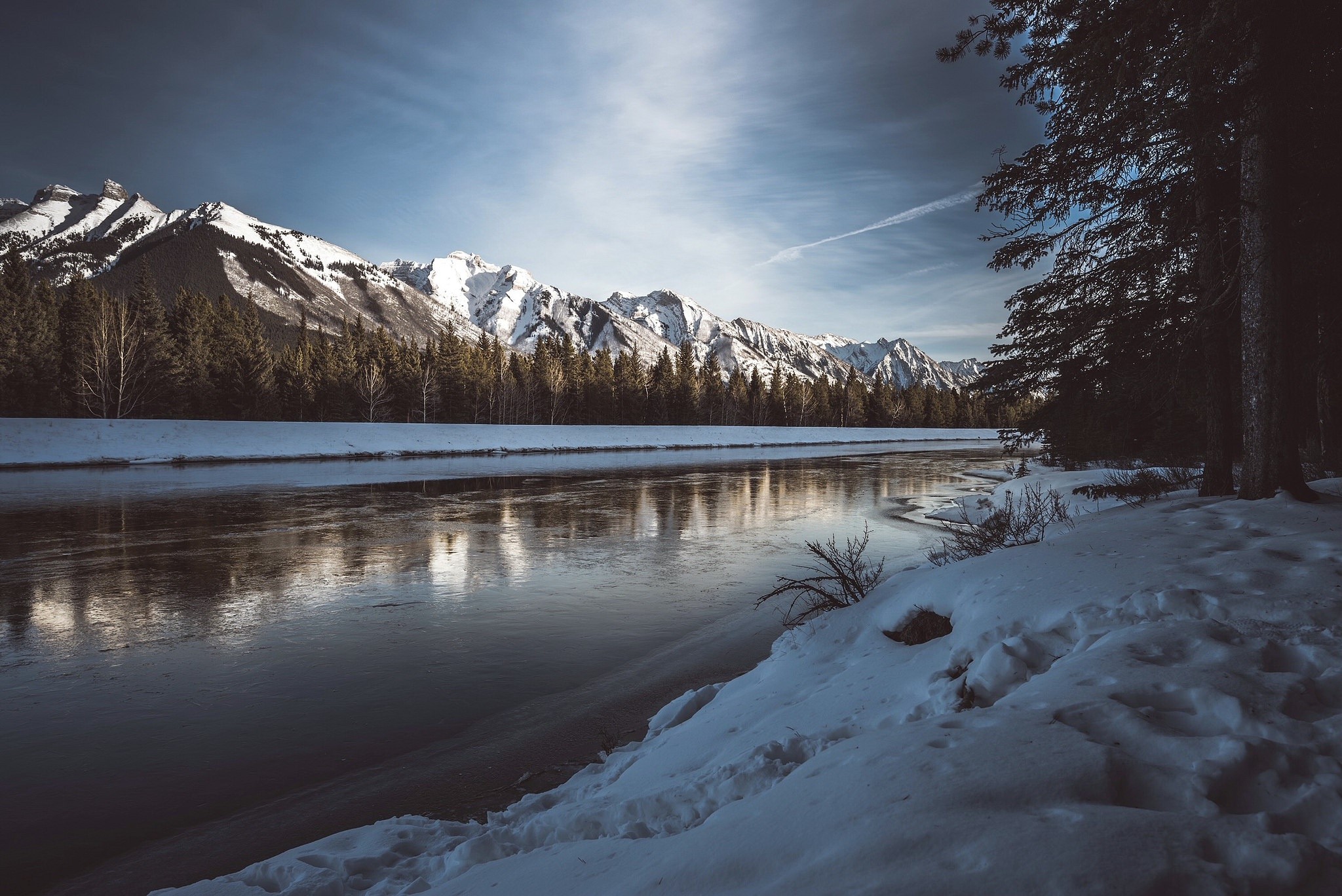nature, landscape, mountains, river, HD Wallpaper